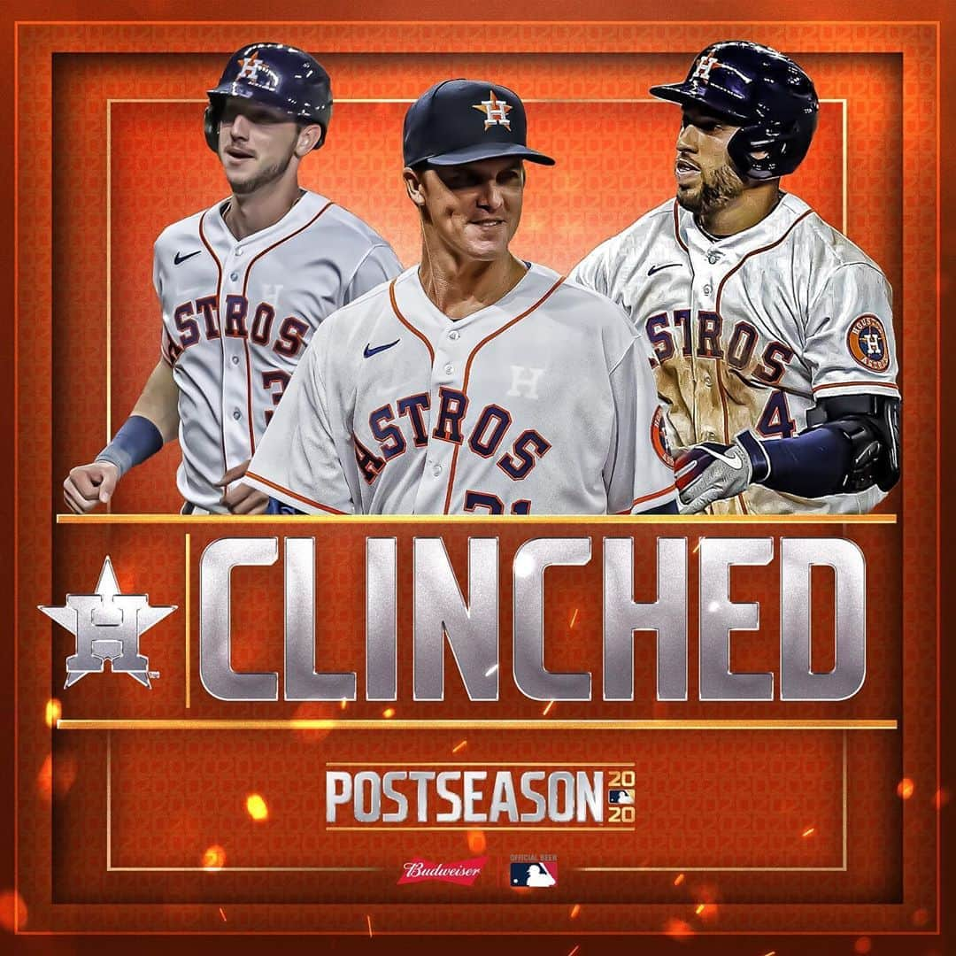 MLBさんのインスタグラム写真 - (MLBInstagram)「For the 4th straight season, the Astros are in the postseason. #CLINCHED」9月26日 14時23分 - mlb