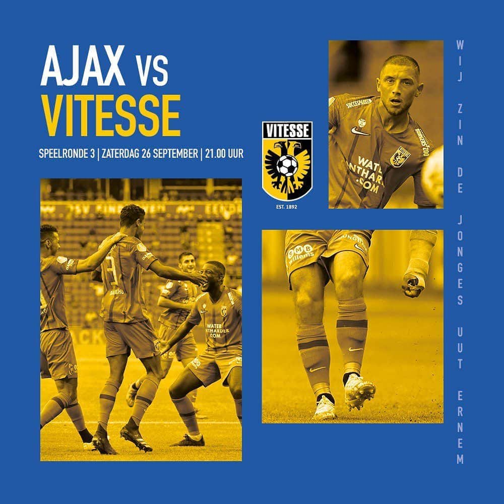 フィテッセさんのインスタグラム写真 - (フィテッセInstagram)「MATCHDAY!   Come on Vites! 💛🖤  #Vitesse #ajavit」9月26日 16時00分 - mijnvitesse