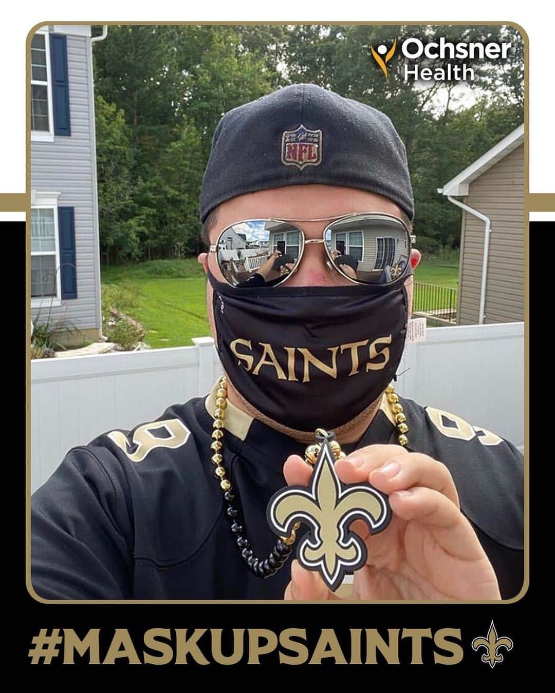 ニューオーリンズ・セインツさんのインスタグラム写真 - (ニューオーリンズ・セインツInstagram)「Keep showing us your Saints masks with the hashtag #MaskUpSaints for your chance to be featured! 😷」9月27日 2時27分 - saints