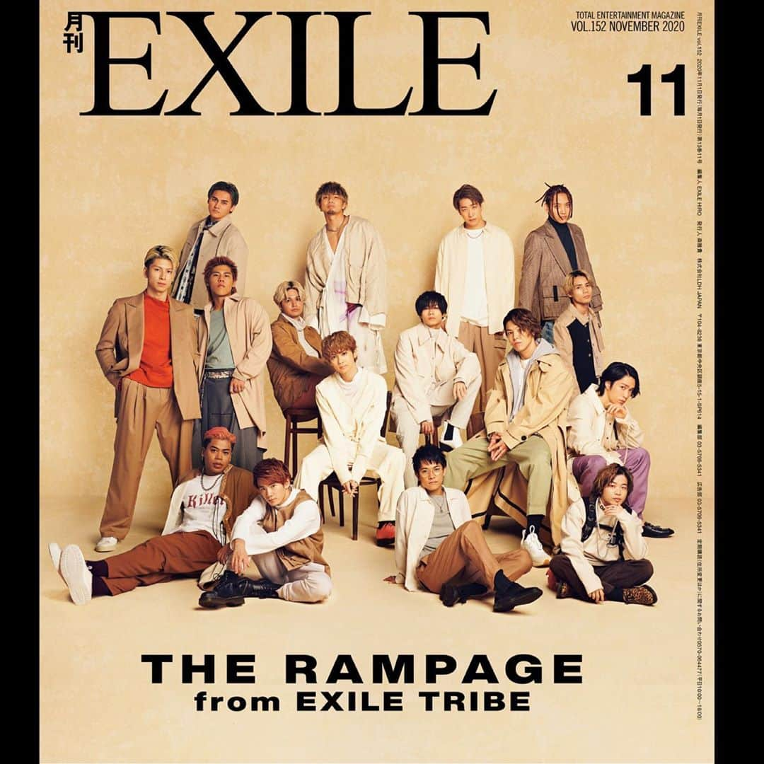 LIKIYAさんのインスタグラム写真 - (LIKIYAInstagram)「月刊EXILE 11月号﻿ ﻿ 9/26本日発売 ﻿ ﻿ #月刊EXILE﻿ #THERAMPAGE﻿ #ldhjapan」9月26日 18時25分 - likiya16rmpg