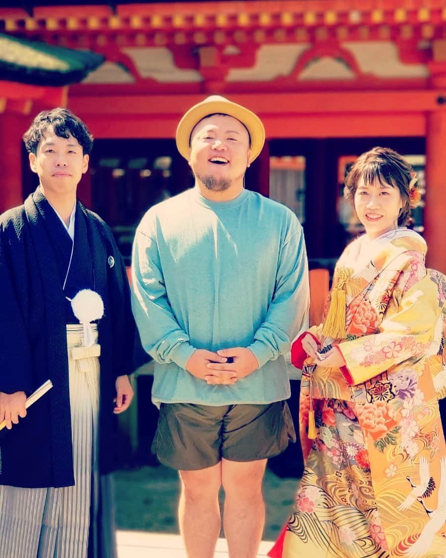 HIPPYのインスタグラム：「タツヤくん！チユキさん！ ご結婚おめでとう  #厳島神社 #世界遺産婚 #末長くお幸せに #参列の方々が #声をかけてくださり #幸せのおすそ分け #ごちそうさまです #その後クッキーに間違えられる」