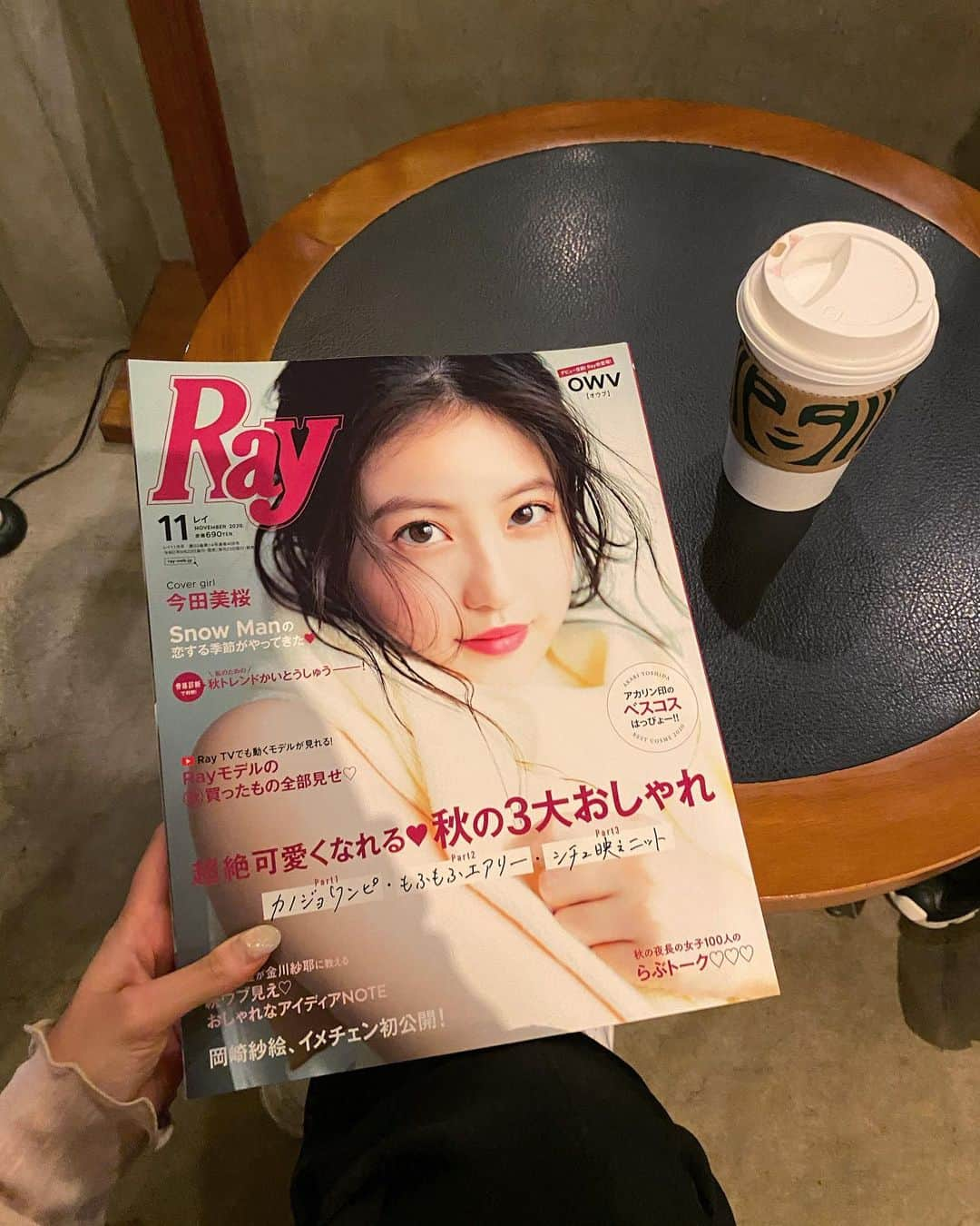 佐藤那菜のインスタグラム：「. Ra11月号☕️🕊 . 骨格診断で判明、秋トレンド解答集 のページに載ってます！ . タイプ別でトレンドアイテムが載ってるから 秋コーデのめっちゃ参考になった🔍🤎 是非チェックしてみてね！ .」