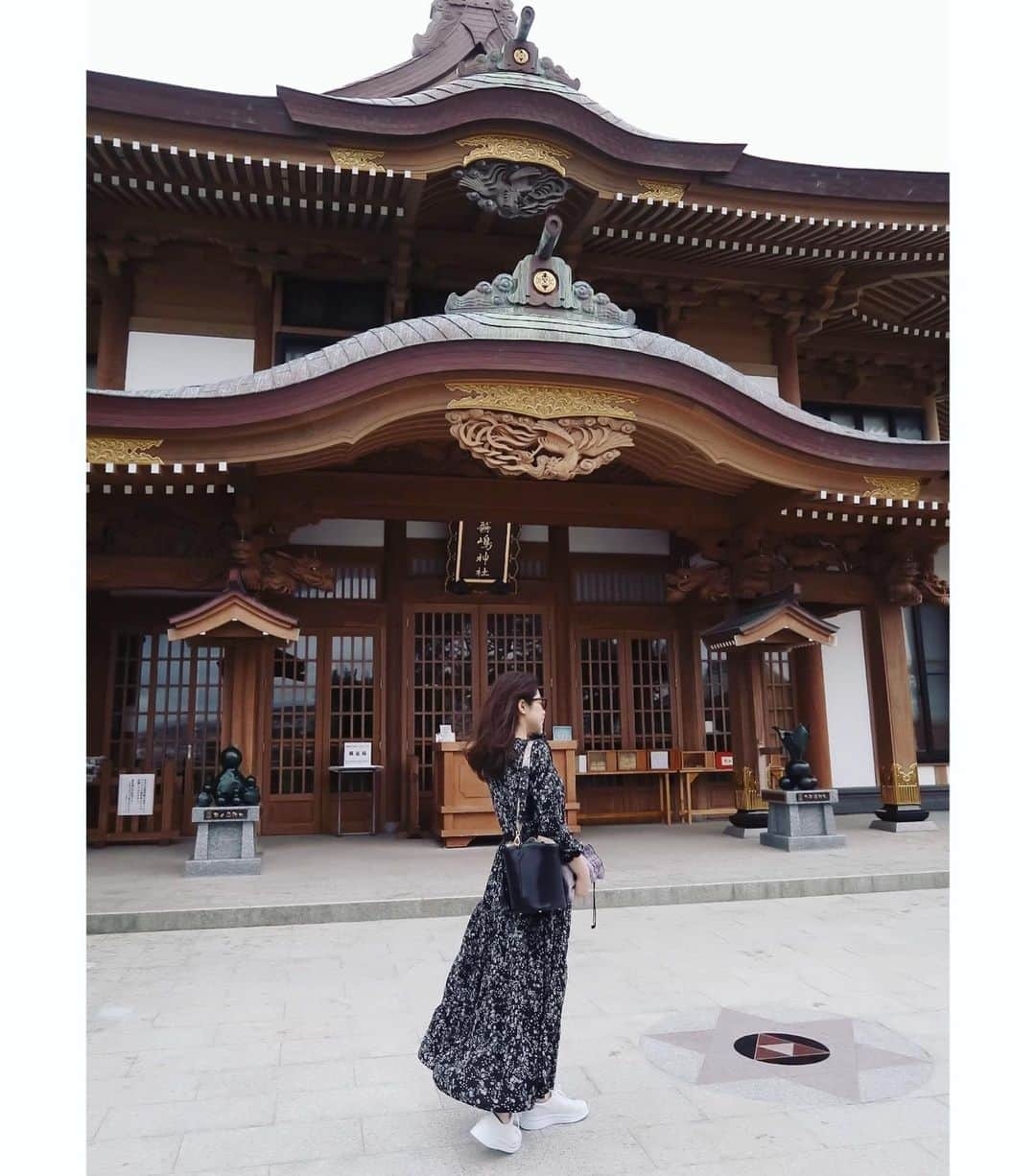 斎藤めぐみのインスタグラム：「蕪嶋神社⛩﻿ ﻿ #蕪島#蕪嶋神社#ウミネコの繁殖地#弁財天#天然記念物」