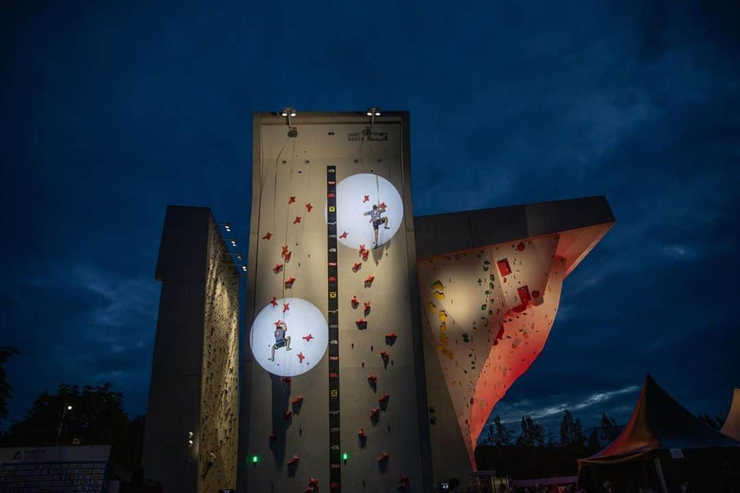 キリアン・フィッシュフーバーのインスタグラム：「The paraclimbing, speed, boulder and lead titles of the Austrian Climbing Championships have been decided. Now it’s time for combined. Who’s still fresh, who has some skin left? We’ll see. Check out the live stream at the @austriaclimbing youtube channel tonight at 6pm (GMT+2) 📷 @moritzliebhaber @team_edelrid @lasportivagram @redbullaustria @chillaz_international」