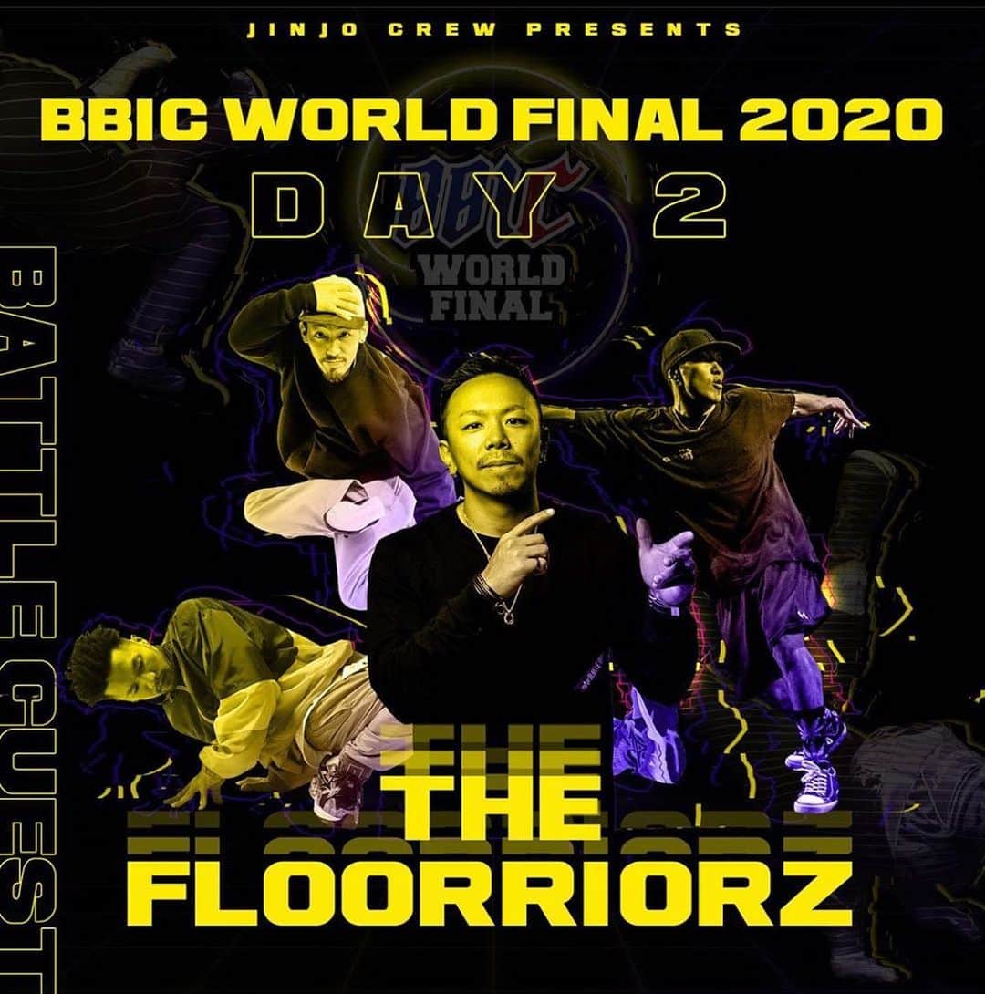 野中泰輔のインスタグラム：「明日のBBICに久々 @thefloorriorz で参戦🔥 チームでオンラインバトルは初！！ 皆さん是非チェックしてくださいね👍  #bbic2020 #bboytaisuke #thefloorriorz」