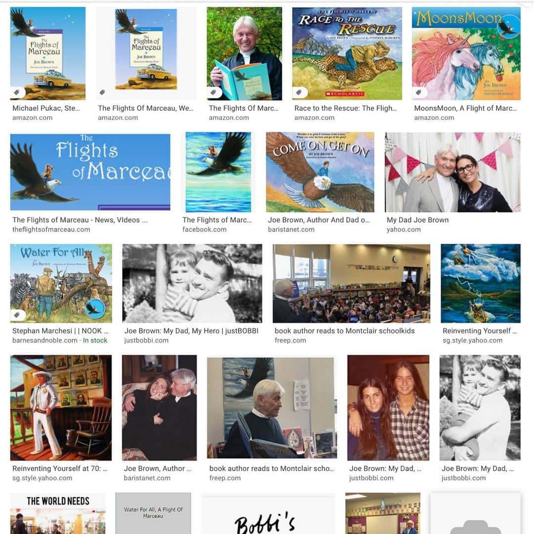 ボビー・ブラウンのインスタグラム：「I googled my dad looking for his @todayshow tape when he launched his first book. Thanks to @lexiro29 at 85 years young he’s rebuilding his website, rewriting a manuscript, learned to do laundry and swifting the floors. He’s still my best friend and role model. He boxes, cooks and the best part? When he wakes up in the morning he looks in the mirror and decides to have a really good day. Love you @joebrown_marceau. If you have kids, his books are amazing.」