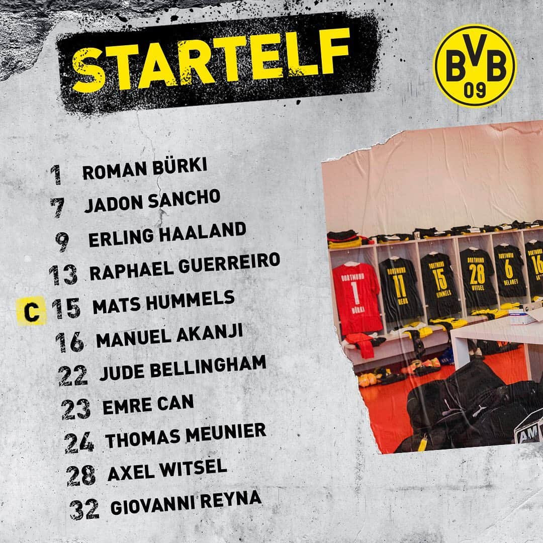 ボルシア・ドルトムントさんのインスタグラム写真 - (ボルシア・ドルトムントInstagram)「◾️◼️ Die Startelf! ◼️◾️ #FCABVB #bundesliga」9月26日 21時34分 - bvb09