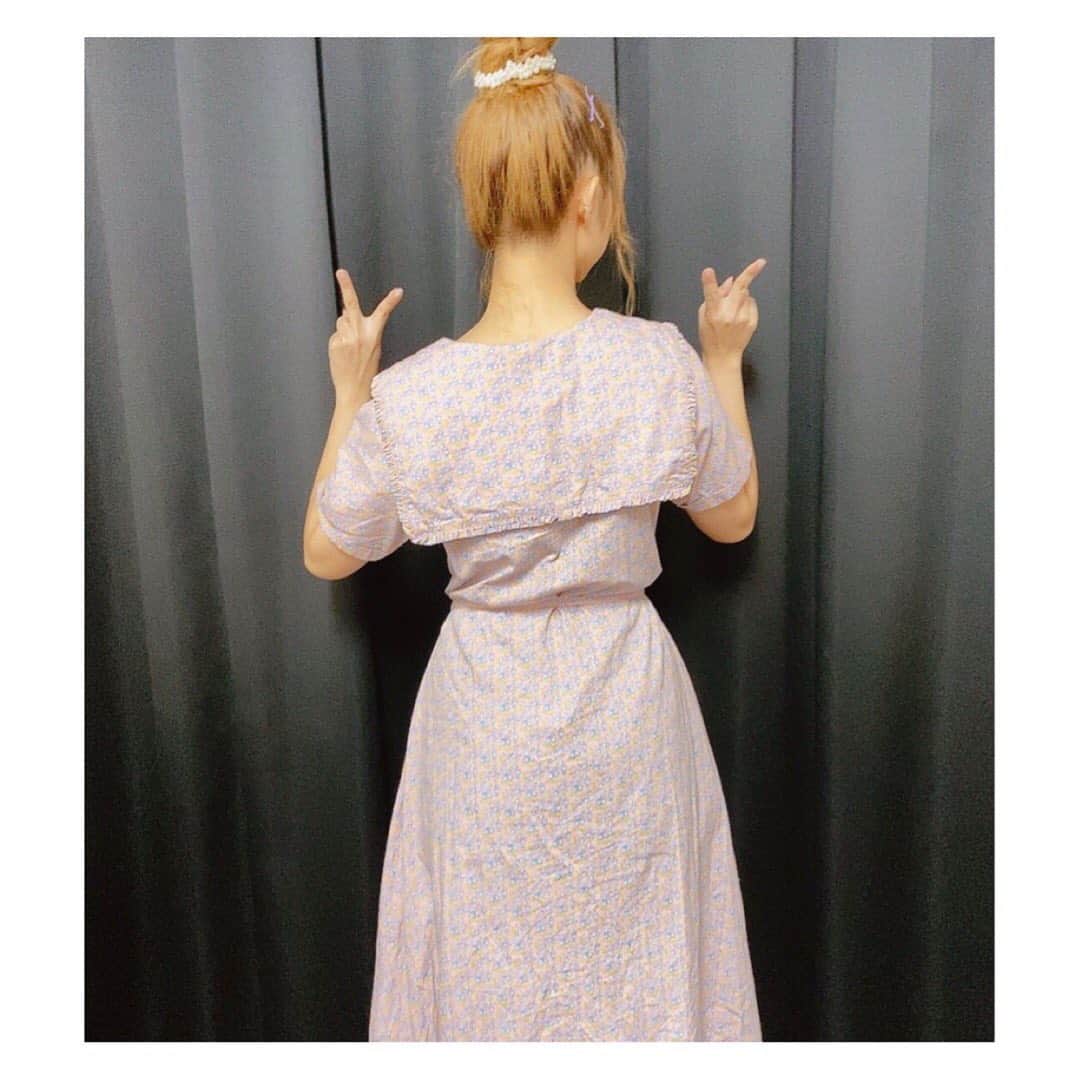 大庭彩歌さんのインスタグラム写真 - (大庭彩歌Instagram)「#merryjenny  のワンピース❤︎ ・ バックがセーラー服みたいなんで 可愛いくない？！❤︎」9月26日 22時08分 - ooba__ayaka