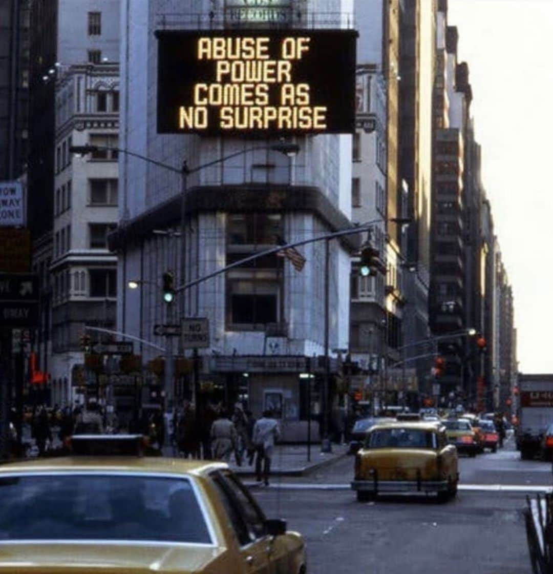 トームさんのインスタグラム写真 - (トームInstagram)「#abuseofpowercomesasnosurprise 1983 #jennyholzer #artandactivism #artmadebywomen」9月26日 22時57分 - tomenyc