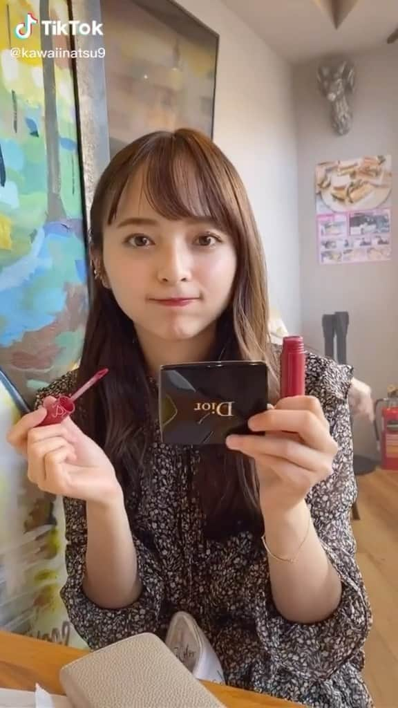 黒口那津のインスタグラム：「友達のアカウントがたまにバズるのが嬉しい🥰💓よかったらTikTokで #岡山で生まれたなつ 検索してみてね🔍」