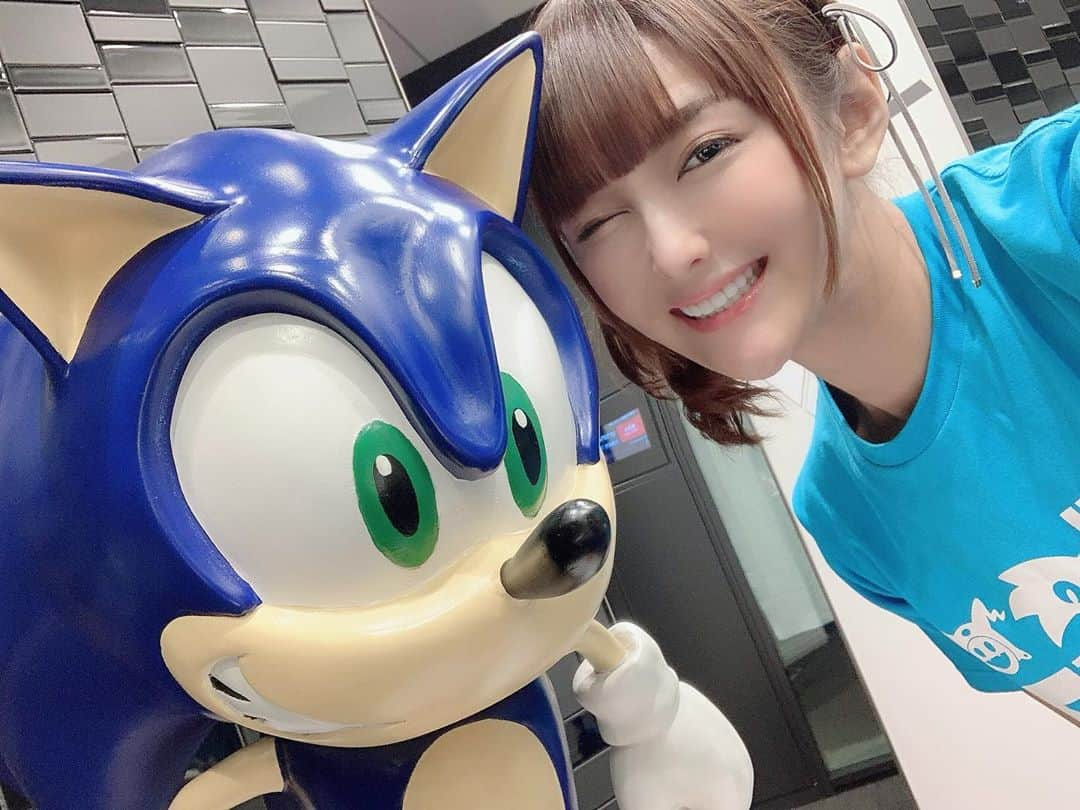 椿姫彩菜のインスタグラム：「#SEGA #SONIC #TGS2020」