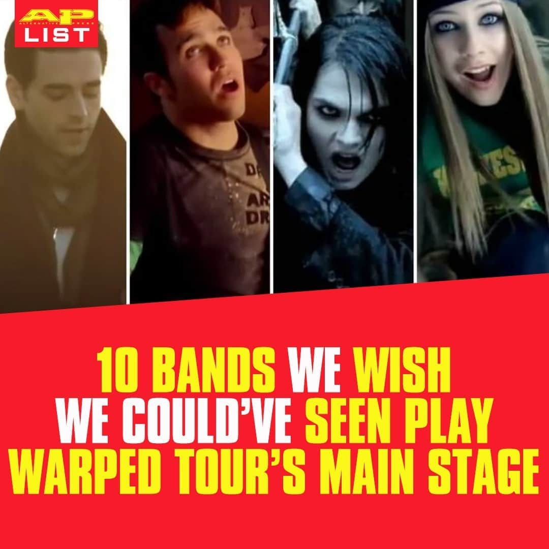 Alternative Pressさんのインスタグラム写真 - (Alternative PressInstagram)「@VansWarpedTour had 25 years of stacked lineups, but we can’t help but imagine what it would’ve been like to see artists such as @dashboardconfessional, @falloutboy, @mychemicalromance or @AvrilLavigne hit the main stage on last time⁠ LINK IN BIO⁠ .⁠ .⁠ .⁠ #vanswarpedtour #warpedtour #warpedtour25 #dashboardconfessional #falloutboy #fob #mychemicalromance #mcr #mychem #avrillavigne #altpress #alternativepress」9月27日 11時01分 - altpress