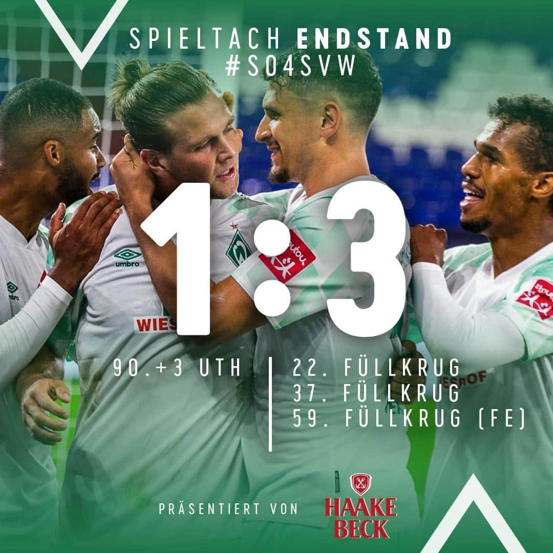 ヴェルダー・ブレーメンさんのインスタグラム写真 - (ヴェルダー・ブレーメンInstagram)「Auswärtssieg! Wir schlagen @s04 mit 3:1 und nehmen drei Punkte mit nach Bremen. 👏  _______ #Werder #Bremen #svw #s04svw #Bundesliga #nordphoto」9月27日 3時28分 - werderbremen