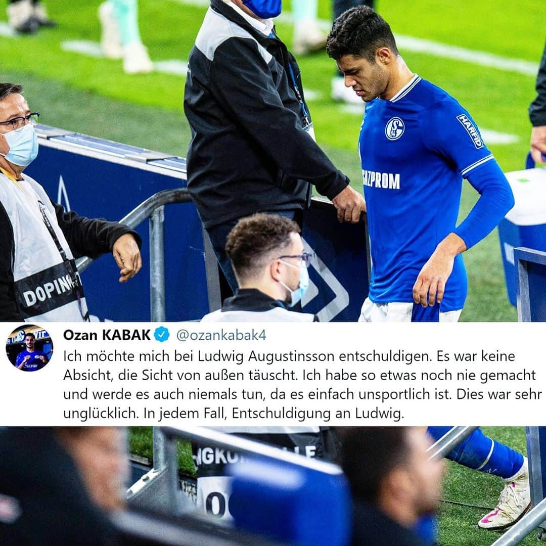 シャルケ04さんのインスタグラム写真 - (シャルケ04Instagram)「🗣 Statement von @ozankabak4 zu der Szene mit @ludwigaugustinsson. . . #S04 #Schalke #Knappen #Königsblau #🔵⚪️ #S04SVW」9月27日 5時50分 - s04