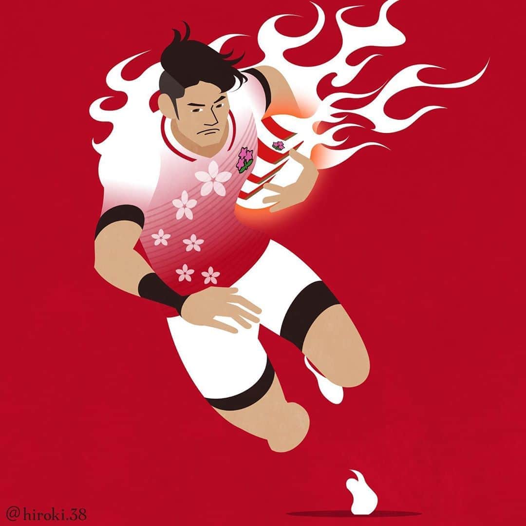 hiroki.38さんのインスタグラム写真 - (hiroki.38Instagram)「. 保熱 ／ Even after a year . . #藤田慶和 #ラグビー #セブンズ #7人制 #東京五輪 #日本代表 #パナソニックワイルドナイツ #ブレイブブロッサム #イラスト #サッカー #ラグビーイラスト #rugbyplayer #rugbyillustration #vectorart #illustrator #illustrations #yoshikazufujita #fujita #rugby #PanasonicWILDKNIGHTS #oneteam #braveblossoms #rugbyworldcup #tokyo2020」9月27日 6時24分 - hiroki.38