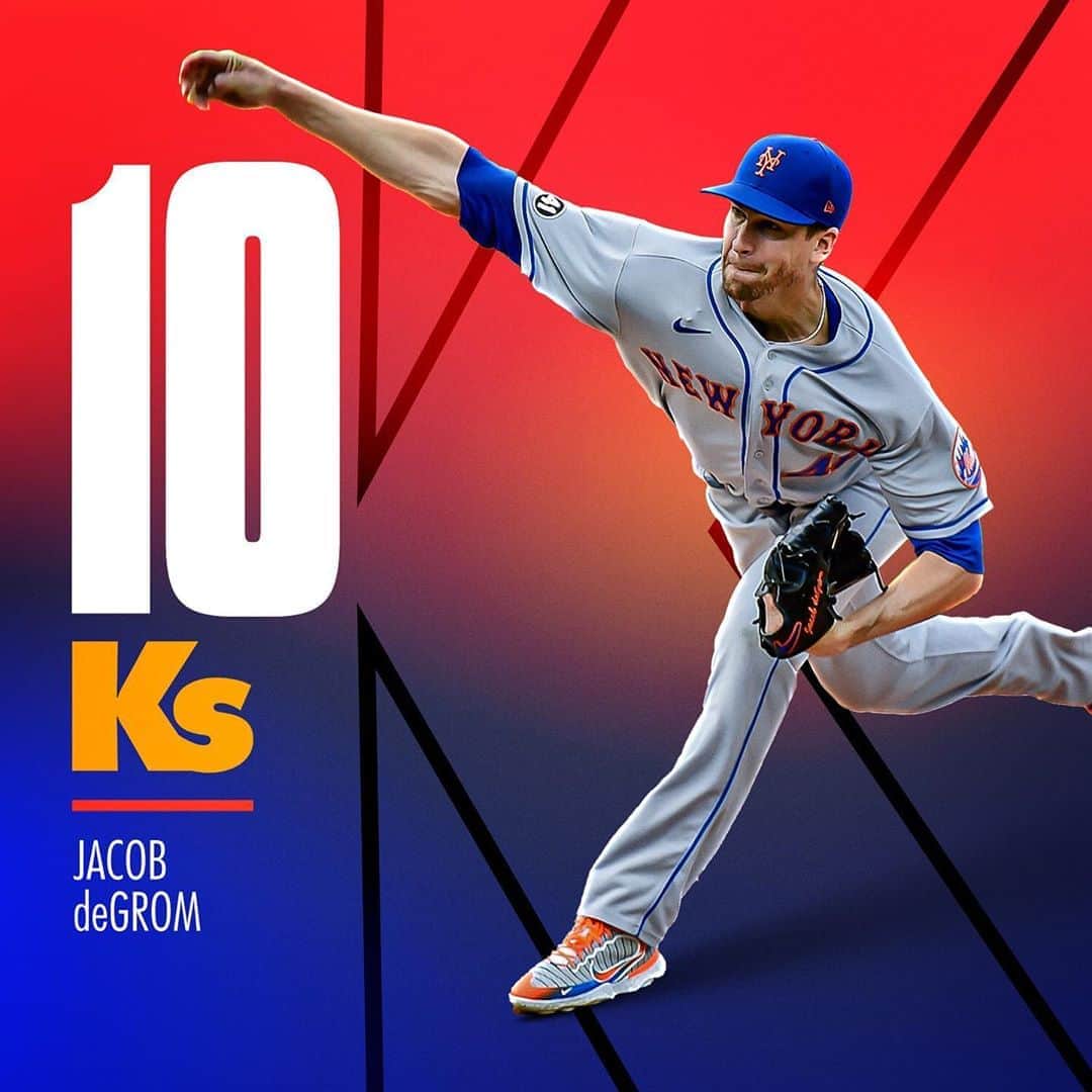 MLBさんのインスタグラム写真 - (MLBInstagram)「With 10 strikeouts today, Jacob deGrom likely locked up the NL Ks title for the second straight year.」9月27日 6時56分 - mlb