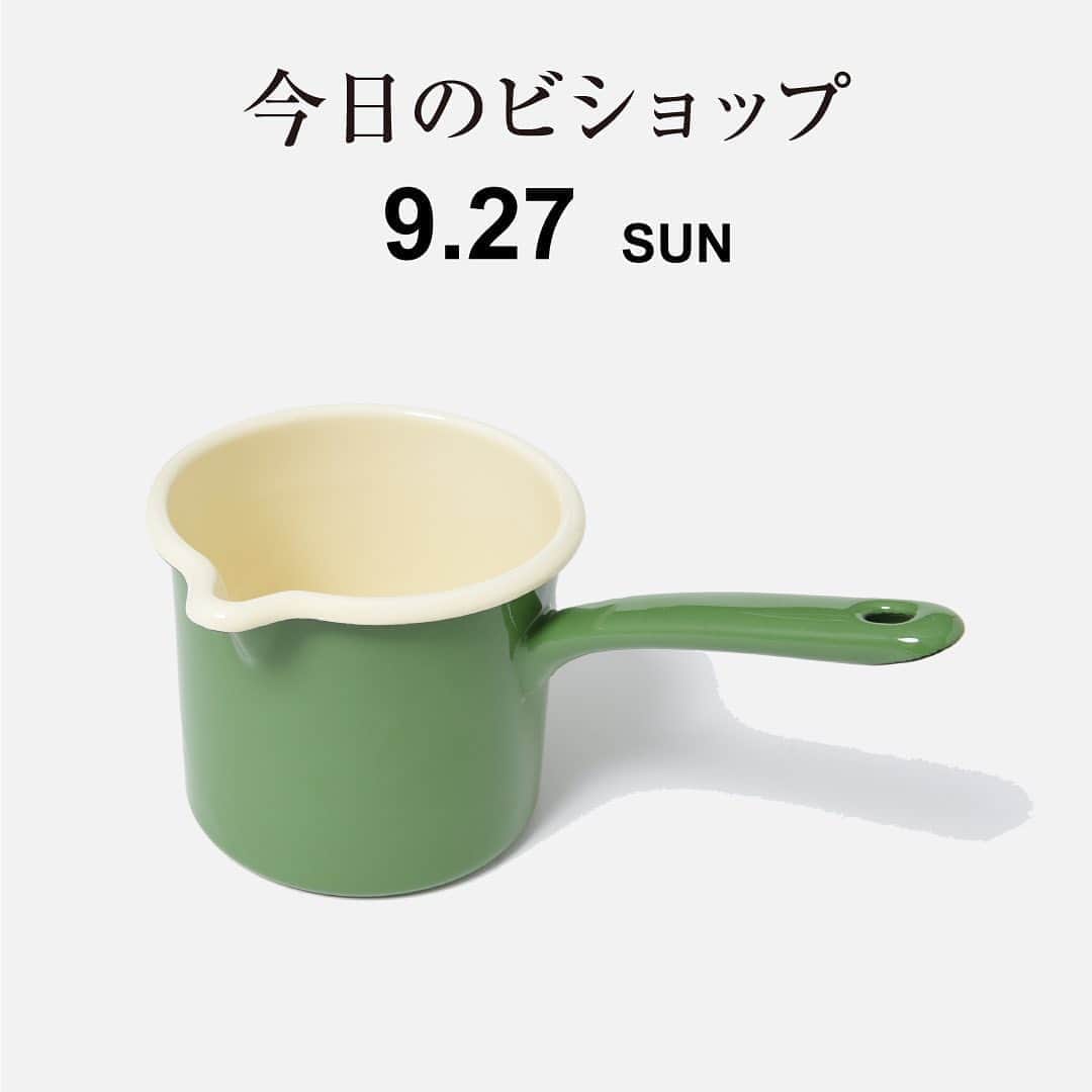 のインスタグラム：「『今日のビショップ』9月27日(日) ・ -LABOUR AND WAIT- MILK POT 12cm/1L ¥3,800+tax ・ 『今日のビショップ』はHPにてご紹介しております。 ＊トップのリンクよりHPご覧いただけます。 ・ #今日のビショップ #LabourAndWait #milkpot #20AW #bshop #bshop_official」