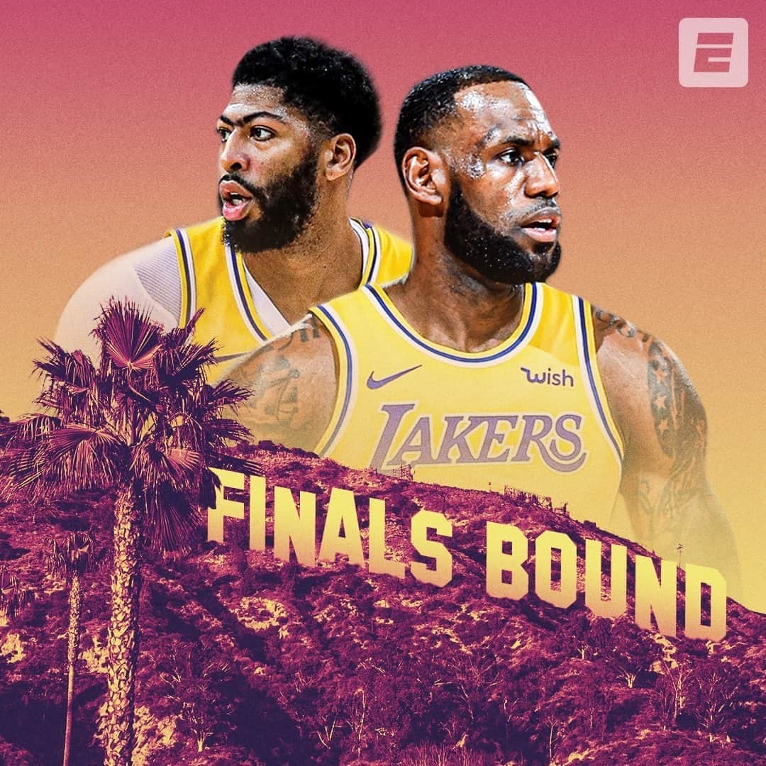 espnさんのインスタグラム写真 - (espnInstagram)「For the first time in 10 years, the Lakers are NBA Finals bound!」9月27日 12時36分 - espn