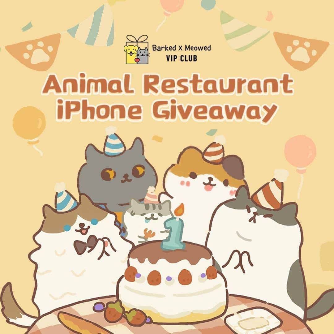 Aww Clubさんのインスタグラム写真 - (Aww ClubInstagram)「The giveaway has ended. Congrats to our winner Allison OToole! — WIN an iPhone 11! Join the #AnimalRestaurant 1st Anniversary x #BarkedMeowedVIPClub Giveaway👉🏻 Link In Bio.  Furry friends, fantastic flavors. See you on @Animal_Restaurant」9月27日 13時00分 - meowed