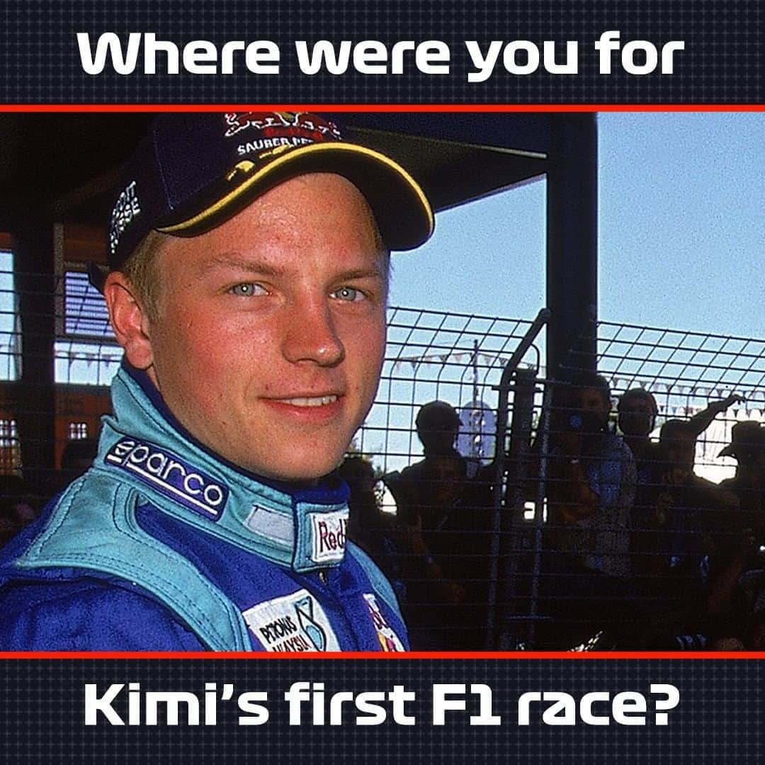 F1さんのインスタグラム写真 - (F1Instagram)「4 March 2001: Kimi makes his F1 debut in Australia 👦  On Sunday, he makes his 322nd start - equalling @rubarrichello's all-time record!  #F1 #Formula1 #RussianGP #Kimi7 #Raikkonen」9月27日 18時30分 - f1