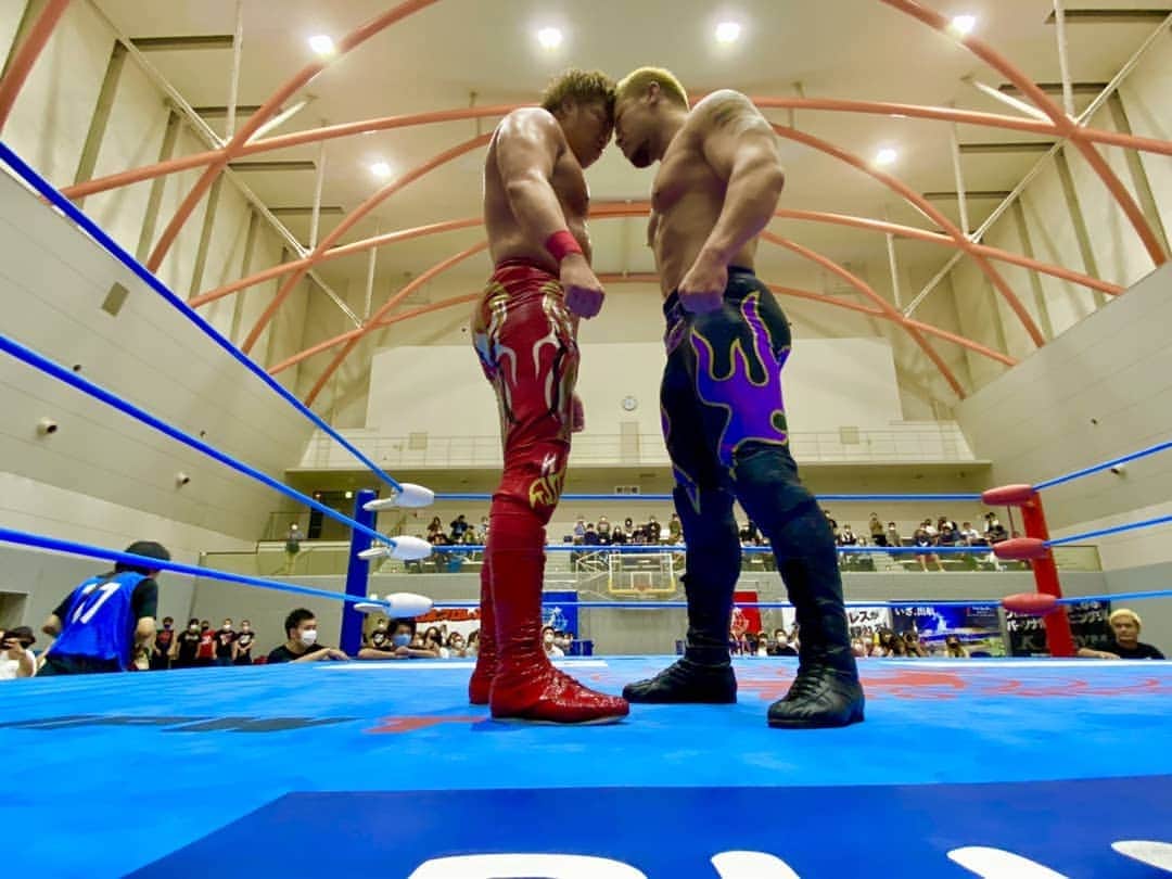 TAJIRIのインスタグラム：「cool pic. #ajpw #ajpwint #wrestling #全日本プロレス #kentomiyahara #zeus」