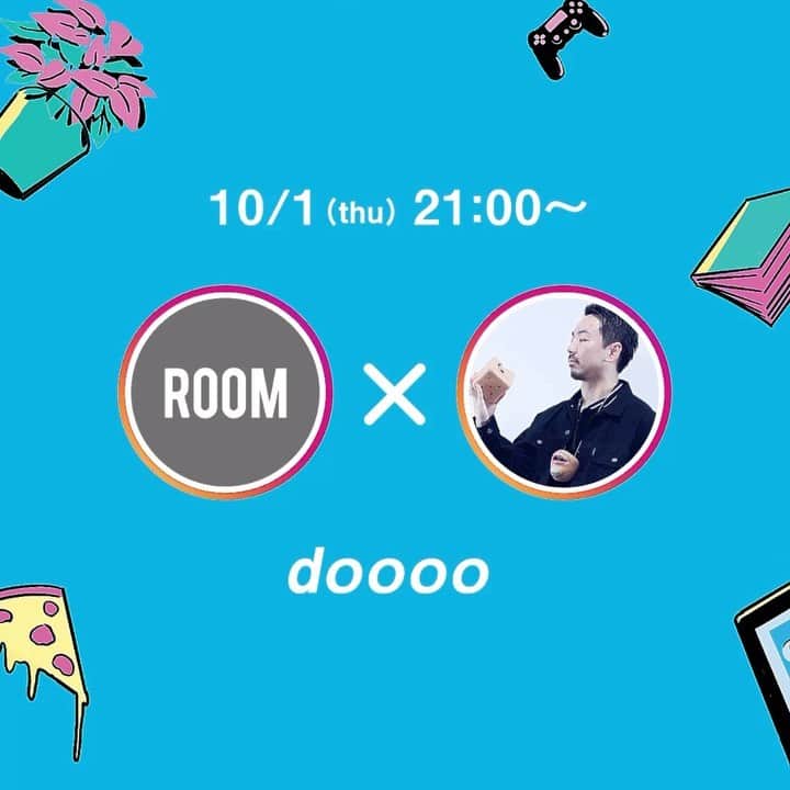 room onziemeのインスタグラム：「•﻿ 📸👥📸﻿ ﻿ - STAYROOM -﻿ ﻿ ROOMが提供するアーティストと﻿ リスナーをつなぐ新たなカタチ﻿ ﻿ ROOMとアーティストによる﻿ Instagram コラボLIVE配信﻿ ﻿ 普段見れないアーティストの﻿ 裏側や素顔を深掘りして新たな発見を！﻿ ﻿ --------------------------------------------﻿ ﻿ 10/1 (Thu) 21:00〜﻿ ﻿ vol.34 /﻿ doooo﻿ 【@doooo_cds】﻿ ﻿ 岩手県出身のプロデューサー、DJ。﻿ クリエイター集団CreativeDrugStoreに所属し、﻿ 様々なアーティストにトラック提供を行う。﻿ 2017年に1stアルバム「PANIC」を発売するも﻿ ジャケットに人肉MPCを使用した為﻿ リスナーの皆様から引かれる。﻿ ﻿ 2020年に人肉アイテムの販売を開始し、﻿ 一部のマニアの人から絶大な支持を集める。﻿ その他に嫁の肩もみ、買い物の手伝いなど、﻿ 勢力的に活動を行なっている。﻿ ﻿ MC /﻿ Teteyan 【 @teteyan 】﻿ ﻿ ROOMが展開する番組「hu-do」の﻿ メインパーソナリティを務め、﻿ 「ZIPANGU ONIGIRI」のクリエイター。﻿ ﻿ 大手アパレルで10年勤め上げ、突如飲食業内にコンバートした彼は、made in Japanを愛し、お笑いを愛し、人に愛される大男。﻿ ﻿ 夢で神のお告げを受け、﻿ おにぎり作りをスタートさせ冒頭記載の「ZIPANGU ONIGIRI」を﻿ ブランド化する事に成功。﻿ ﻿ さらにアーティストやクリエイターが﻿ 夜な夜な足繁く通う﻿ 大阪の卓球バー「THE BAR」の店主も務めあげ﻿ ﻿ 現在はクラウドファンディングにて﻿ 新たな試みを実践中﻿ 気さくでみんなから愛されるキャラクターを﻿ 目当てに足を運ぶファンも少なくない。﻿ ﻿ ﻿ ﻿ --------------------------------------------﻿ #room_jp #stayroom #doooo」