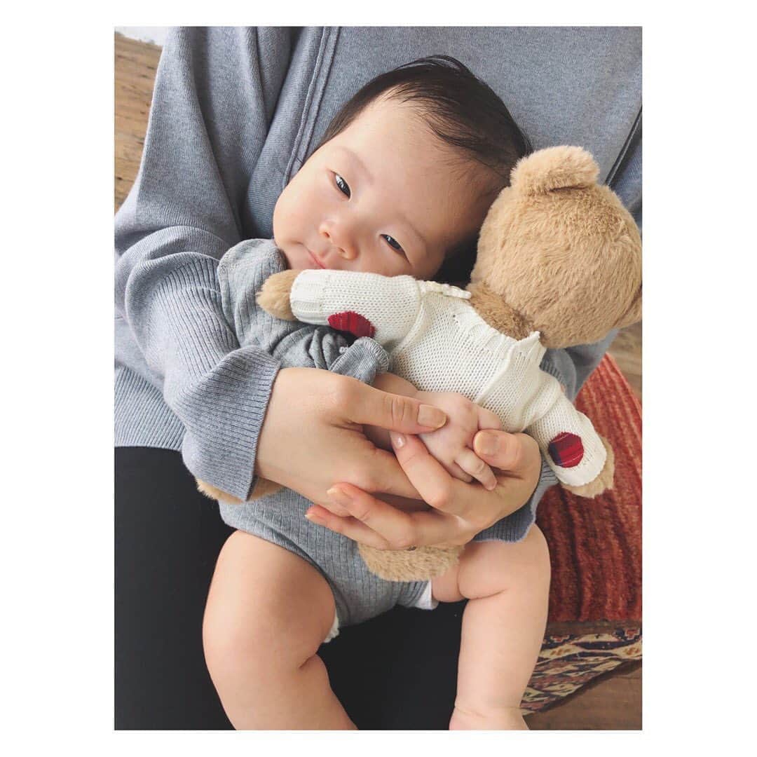野尻美穂のインスタグラム：「🧸♥️ #ralphlauren  #bonum #teddybear  #ひなたん通信」