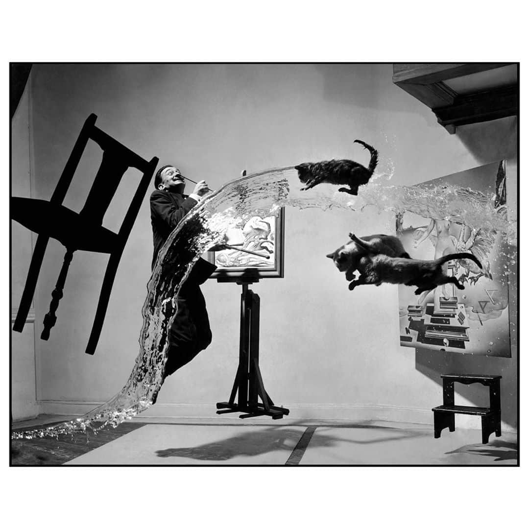 Magnum Photosさんのインスタグラム写真 - (Magnum PhotosInstagram)「Spanish painter Salvador Dali. "Dali Atomicus." 1948.⁠ .⁠ © #PhilippeHalsman/#MagnumPhotos」9月27日 22時01分 - magnumphotos