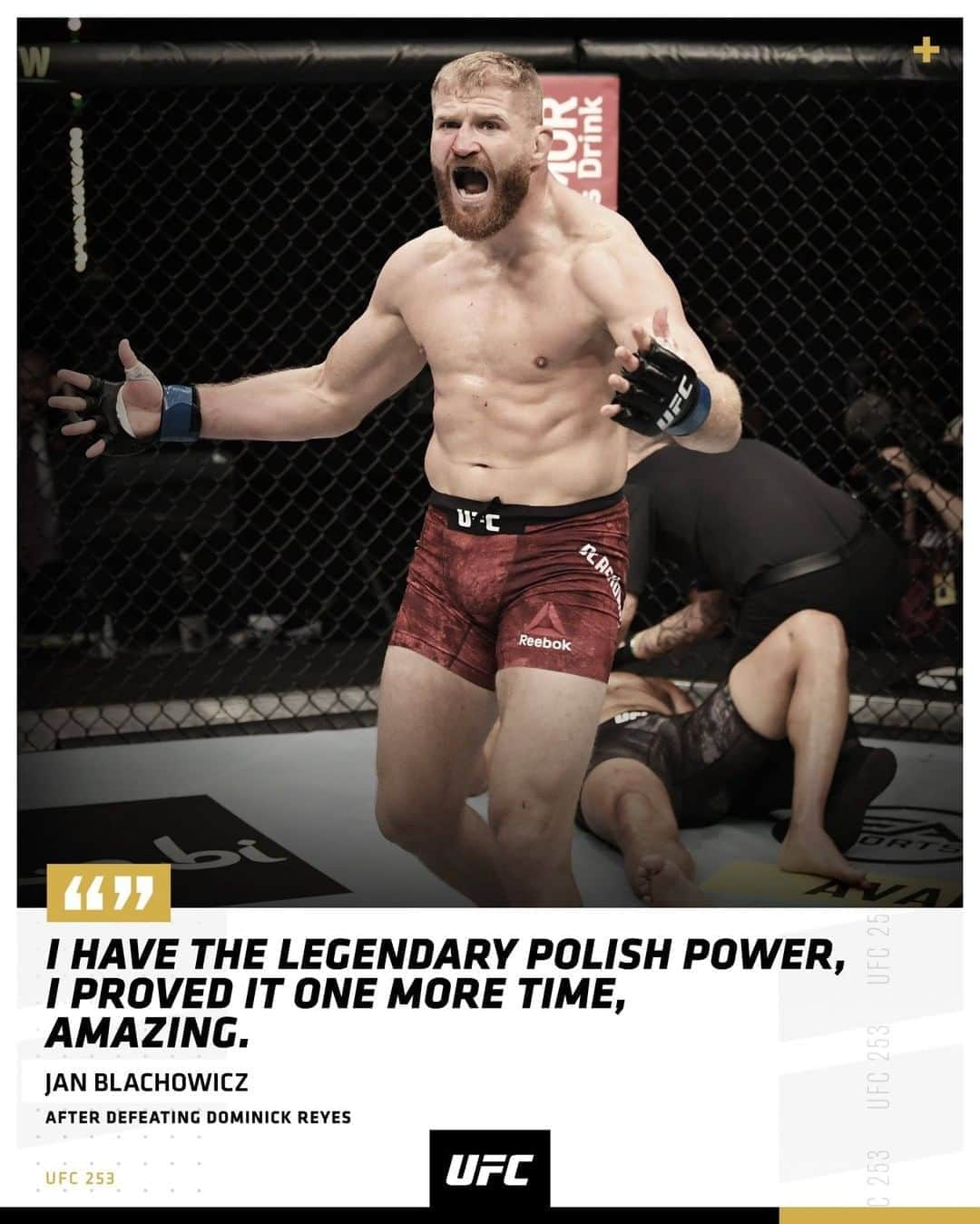 UFCさんのインスタグラム写真 - (UFCInstagram)「Never question Legendary Polish Power 😳  [ #UFC253  #InAbuDhabi  @VisitAbuDhabi ]」9月27日 23時03分 - ufc