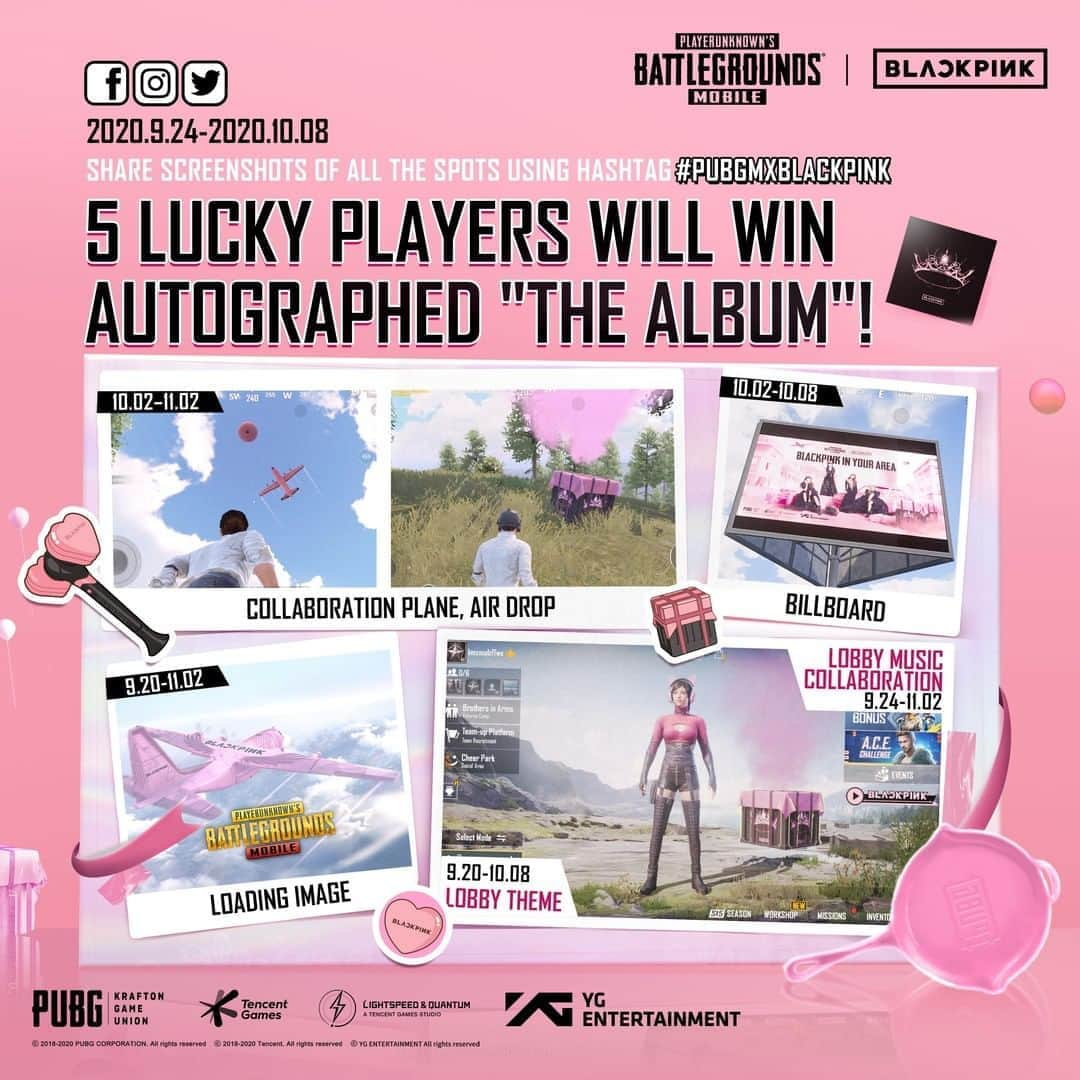 9GAGさんのインスタグラム写真 - (9GAGInstagram)「Tag a BLINK! Join the #PUBGMxBLACKPINK event before 8 Oct 2020 to win an autographed BLACKPINK “The Album.” All you need to do is to share @pubgmobile screenshots of all the 5 spots using #PUBGMxBLACKPINK. - *This giveaway campaign is hosted by @pubgmobile」9月28日 0時00分 - 9gag