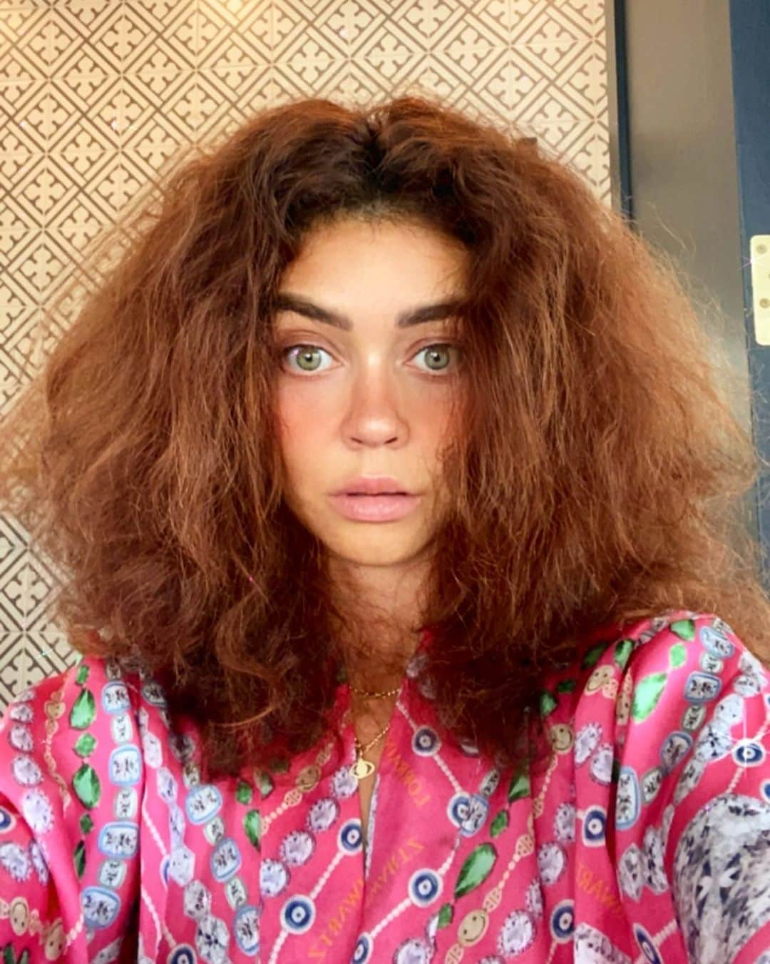 サラ・ハイランドさんのインスタグラム写真 - (サラ・ハイランドInstagram)「Rubeus Hagrid’s daughter ✨ *This is what happens when you brush #curlyhair」9月28日 0時26分 - sarahhyland