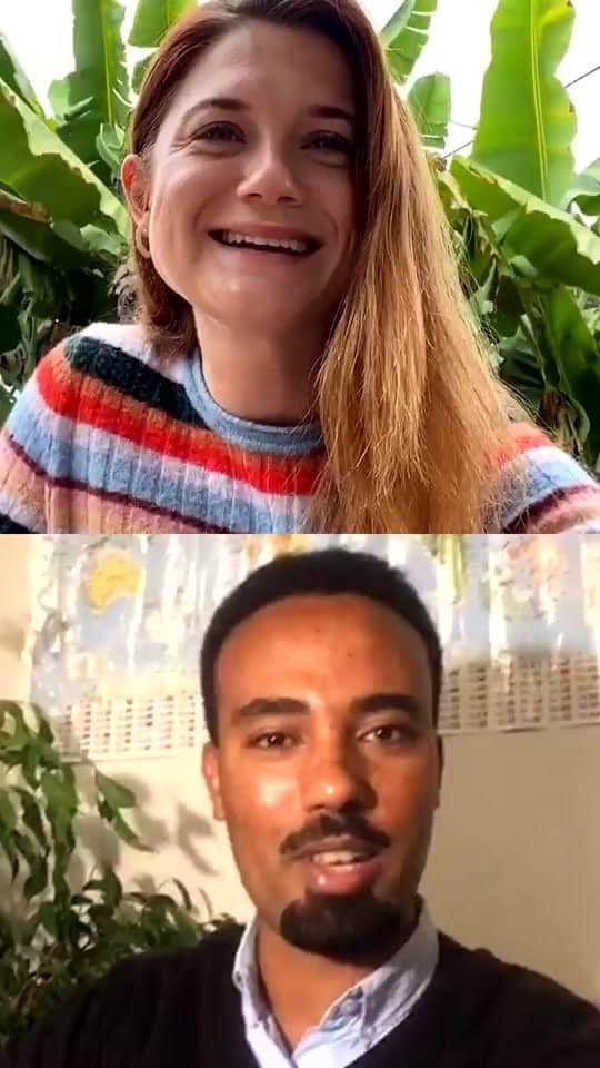 ボニー・ライトのインスタグラム：「loved this conversation with @denu_rainforestallinace on the coffee industry and culture in ethiopia. why it is important as consumers we choose coffee that has been grown in support of the livelihoods of farmers and the planet. learn more about the @rainforestalliance certification on their page #followthefrog #climateweeknyc」