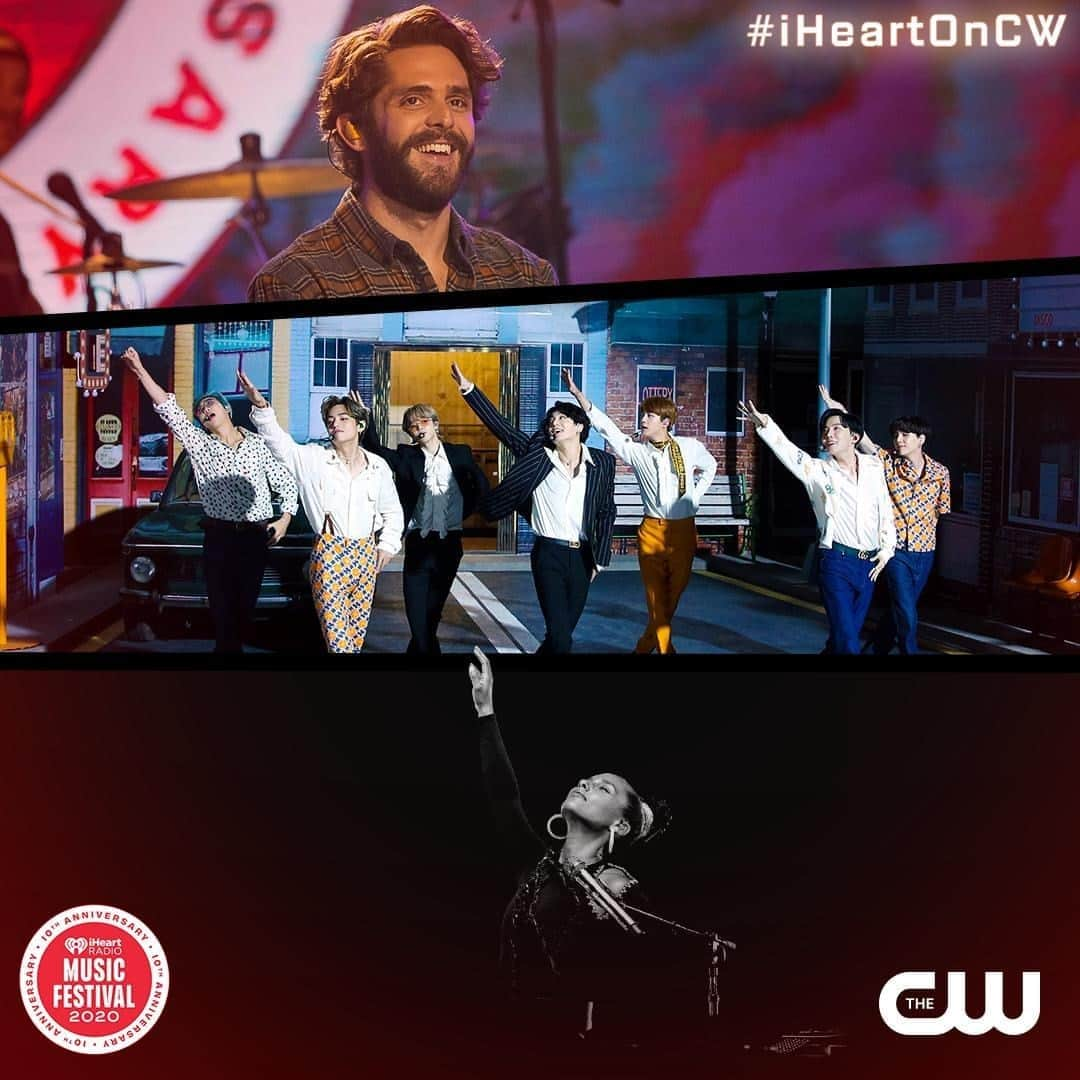 The CWさんのインスタグラム写真 - (The CWInstagram)「Watch some of today's hottest artists! Night 1 of the @iHeartRadio Music Festival special airs tonight at 8/7c! #iHeartOnCW @thomasrhettakins @bts.bighitofficial @aliciakeys」9月28日 1時00分 - thecw