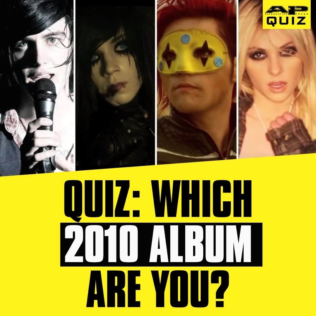 Alternative Pressさんのインスタグラム写真 - (Alternative PressInstagram)「QUIZ: @mychemicalromance, @blackveilbrides, @theprettyreckless, @sleepingwithsirens and more soundtracked 2010, but which album are you the most like?⁠ LINK IN BIO⁠ .⁠ .⁠ .⁠ #2010 #2010albums #mychemicalromance #mcr #mychem #blackveilbrides #bvb #theprettyreckless #sleepingwithsirens #sws #altpress #alternativepress」9月28日 1時02分 - altpress