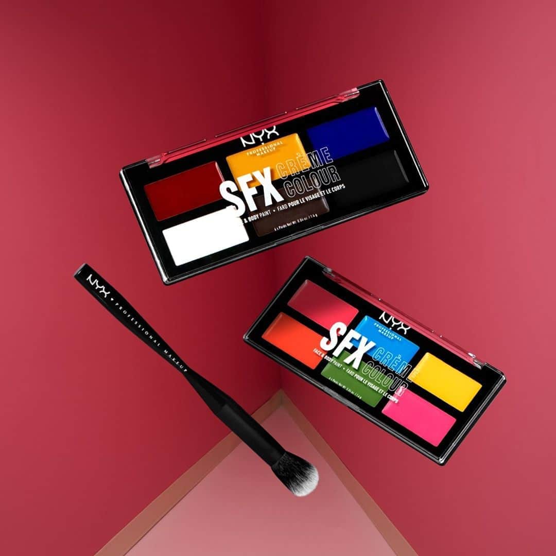 NYX Cosmeticsさんのインスタグラム写真 - (NYX CosmeticsInstagram)「Introducing our new SFX FACE AND BODY PAINT 💥 Hyper saturated pigment. Endless possibilities🎨 These 6 blendable, buildable creams set to a dry long-wearing finish and include key primary & bright shades to create every color imaginable.🌈 Available for a limited time at nyxcosmetics.com • #nyxcosmetics #nyxprofessionalmakeup #crueltyfreebeauty」9月28日 1時59分 - nyxcosmetics