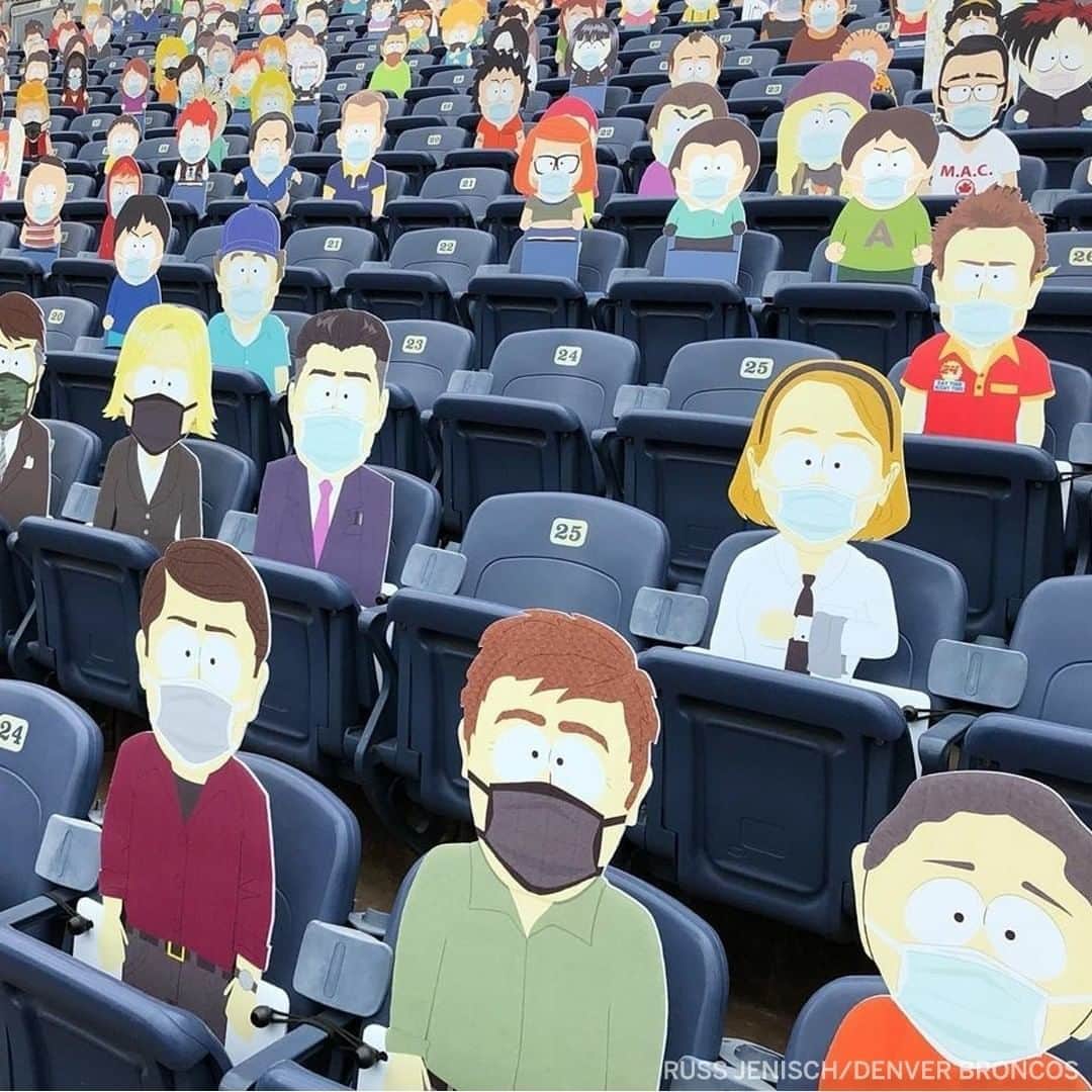 espnさんのインスタグラム写真 - (espnInstagram)「The entire town of "South Park" is in attendance for the Broncos game 😂 (via @broncos)」9月28日 2時39分 - espn