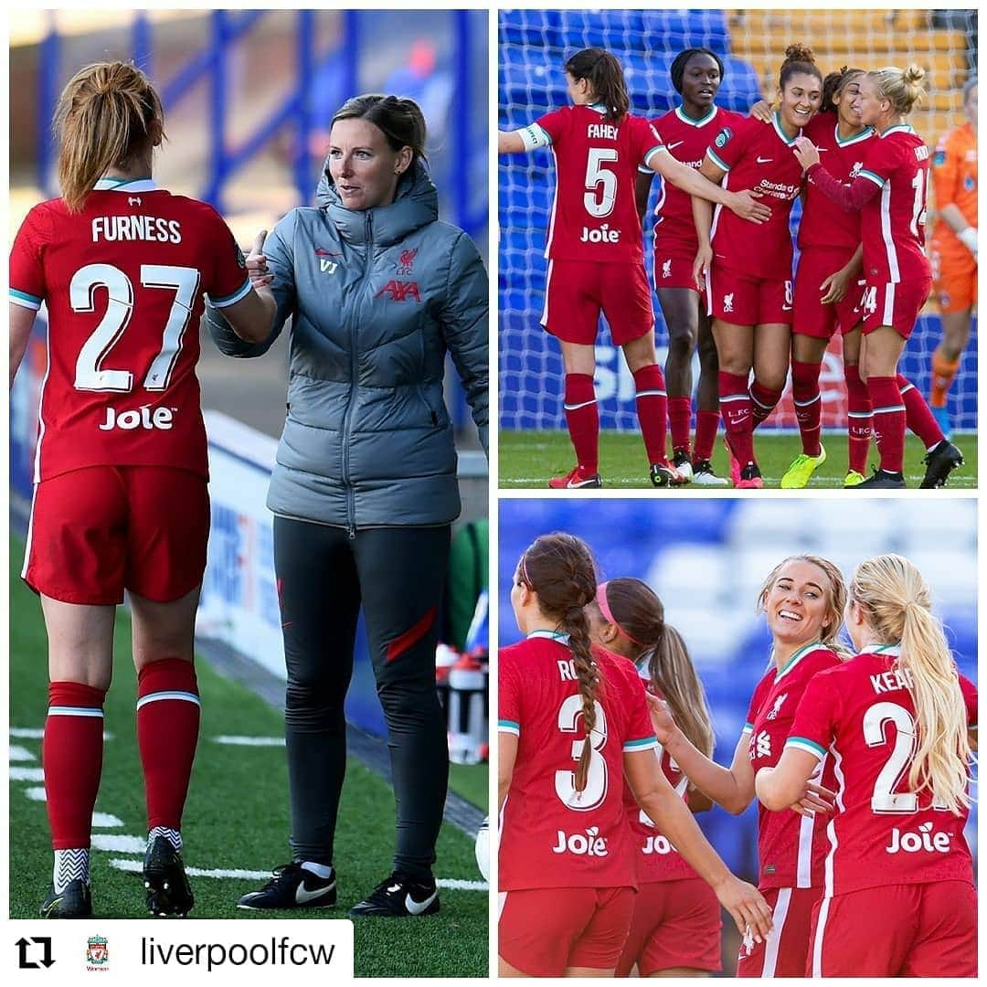 リヴァプールFCさんのインスタグラム写真 - (リヴァプールFCInstagram)「Well in, Reds! 👊🔴 #Repost @liverpoolfcw • • •  Four goals and back-to-back wins in the #FAWC 💪😍 #LFCW #LFCWomen」9月28日 3時00分 - liverpoolfc