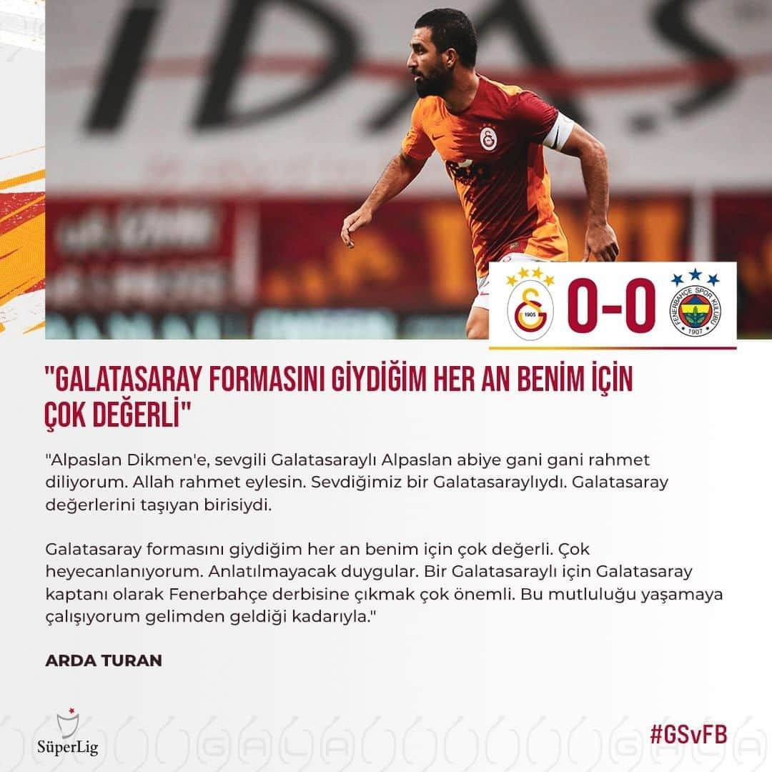 ガラタサライSKさんのインスタグラム写真 - (ガラタサライSKInstagram)「💬 Arda Turan: "Galatasaray formasını giydiğim her an benim için çok değerli" #GSvFB」9月28日 3時58分 - galatasaray
