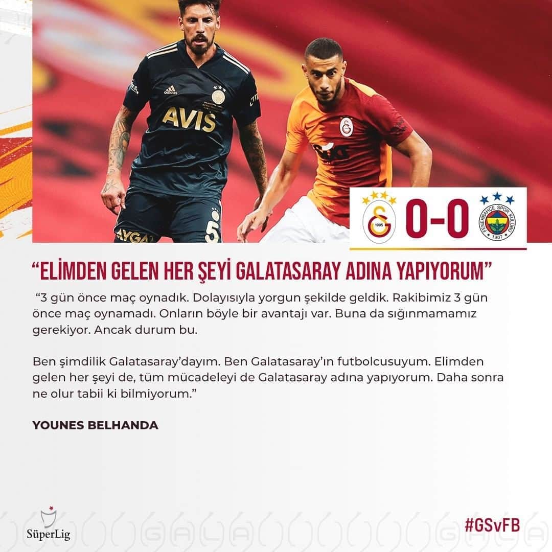 ガラタサライSKさんのインスタグラム写真 - (ガラタサライSKInstagram)「💬 Younès Belhanda: “Elimden gelen her şeyi Galatasaray adına yapıyorum”  #GSvFB」9月28日 3時52分 - galatasaray