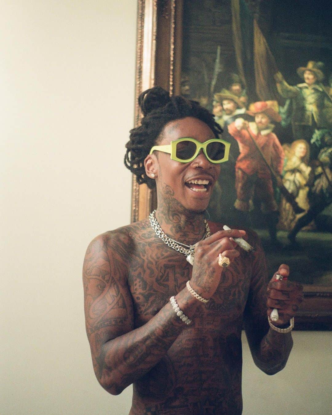 ウィズ・カリファのインスタグラム：「👅🍇」