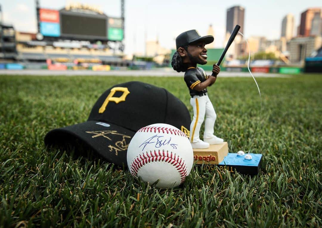 のインスタグラム：「LIKE & COMMENT on this post for a chance to win our Josh Bell prize pack, including a signed hat, baseball and exclusive bobblehead!」