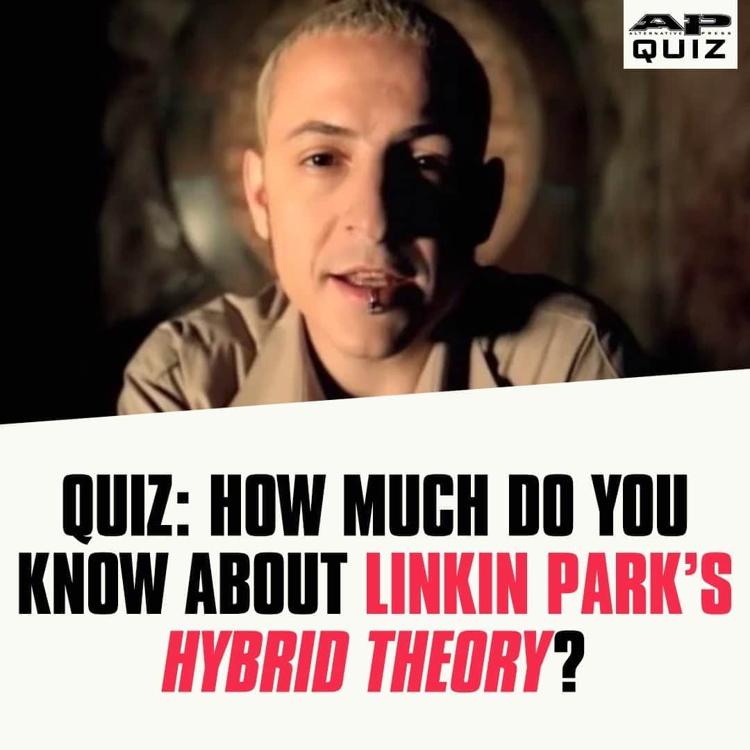 Alternative Pressさんのインスタグラム写真 - (Alternative PressInstagram)「QUIZ: You’re one step closer to proving how much you really know about @linkinpark’s ‘Hybrid Theory’ ahead of its 20th anniversary⁠ LINK IN BIO⁠ .⁠ .⁠ .⁠ #linkinpark #hybridtheory #albumanniversary #linkinparkhybridtheory #altpress #alternativepress」9月28日 9時01分 - altpress