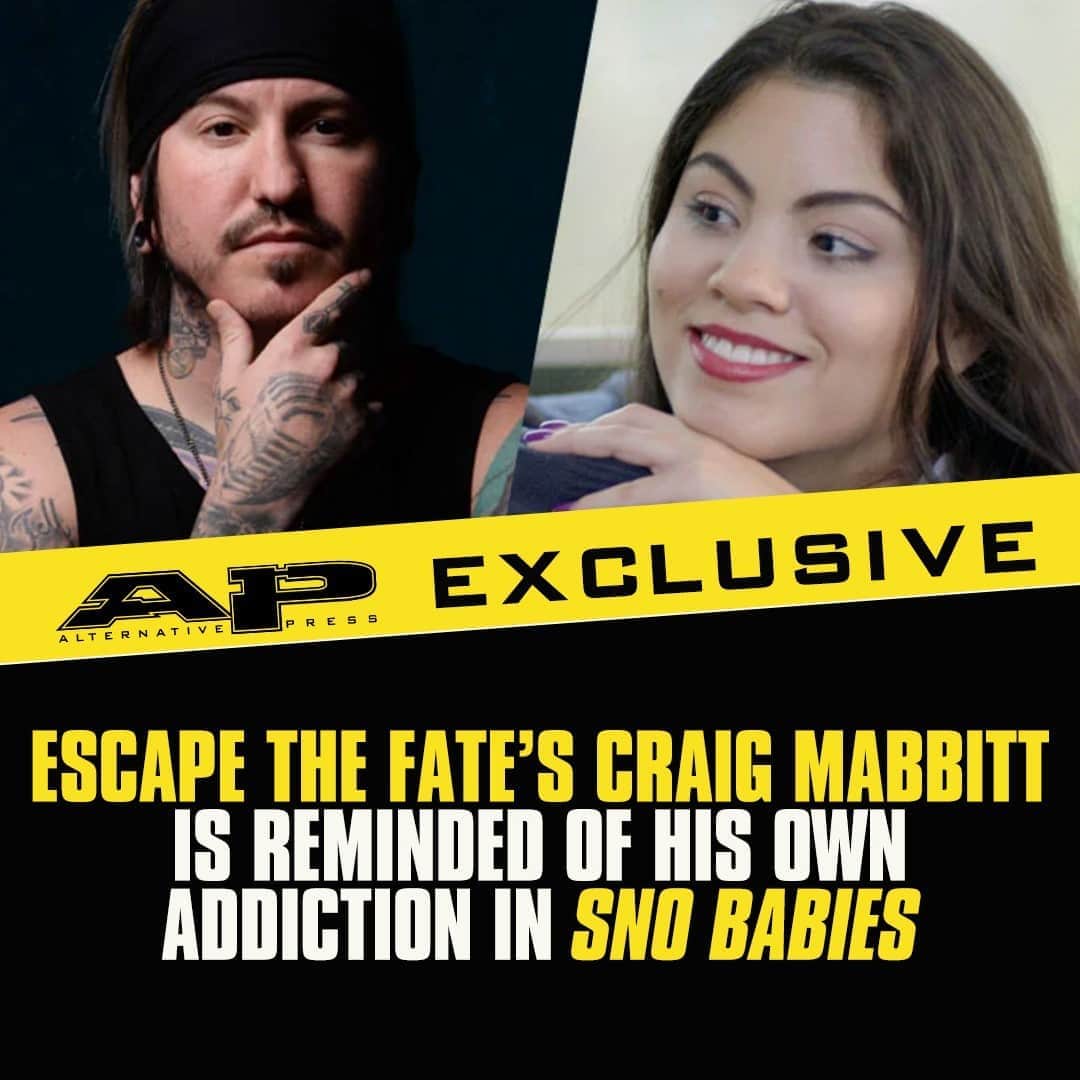 Alternative Pressさんのインスタグラム写真 - (Alternative PressInstagram)「INTERVIEW: @craigmabbitt of @escapethefate⁠  has been battling addiction for more than half his life, but he and actress @paolanandino hope the new addiction-awareness film 'Sno Babies' will help people with similar struggles⁠ LINK IN BIO⁠ .⁠ .⁠ .⁠ #craigmabbitt #escapethefate #paolandino #snobabies #addiction #addictionawareness #altpress #alternativepress」9月28日 11時01分 - altpress