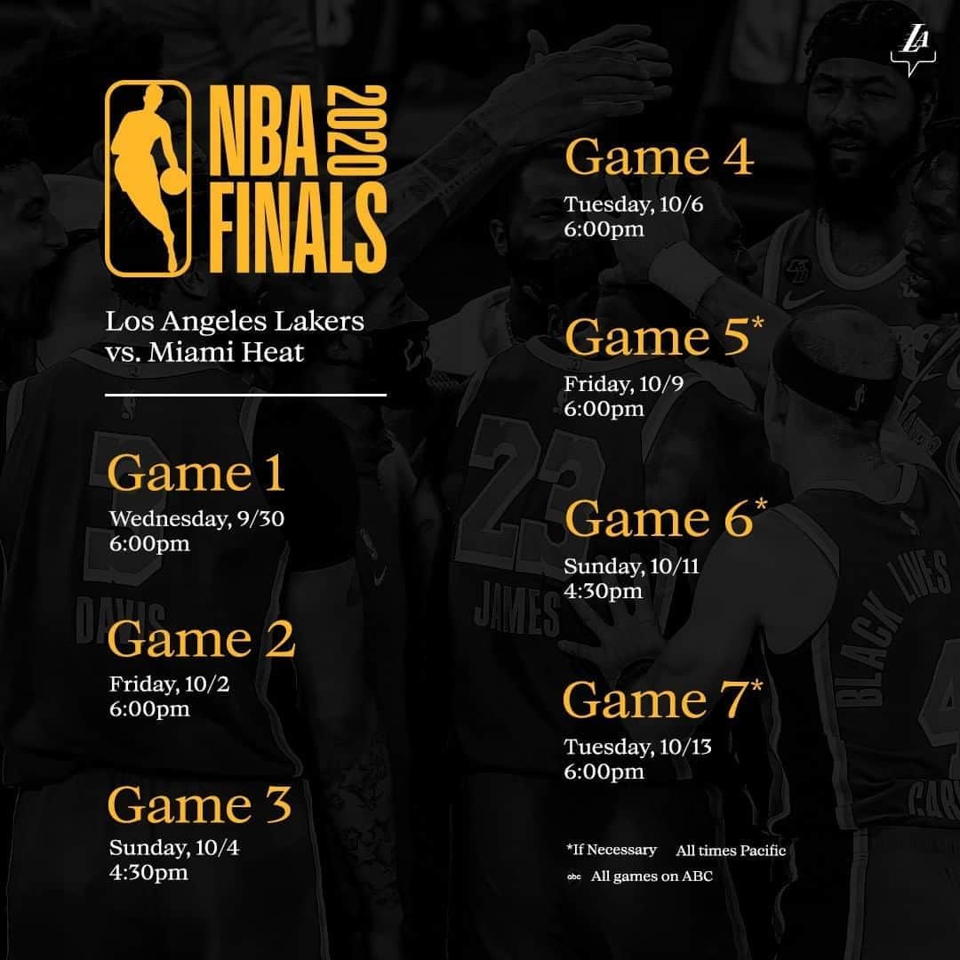 Los Angeles Lakersさんのインスタグラム写真 - (Los Angeles LakersInstagram)「Mark your calendars.」9月28日 11時14分 - lakers