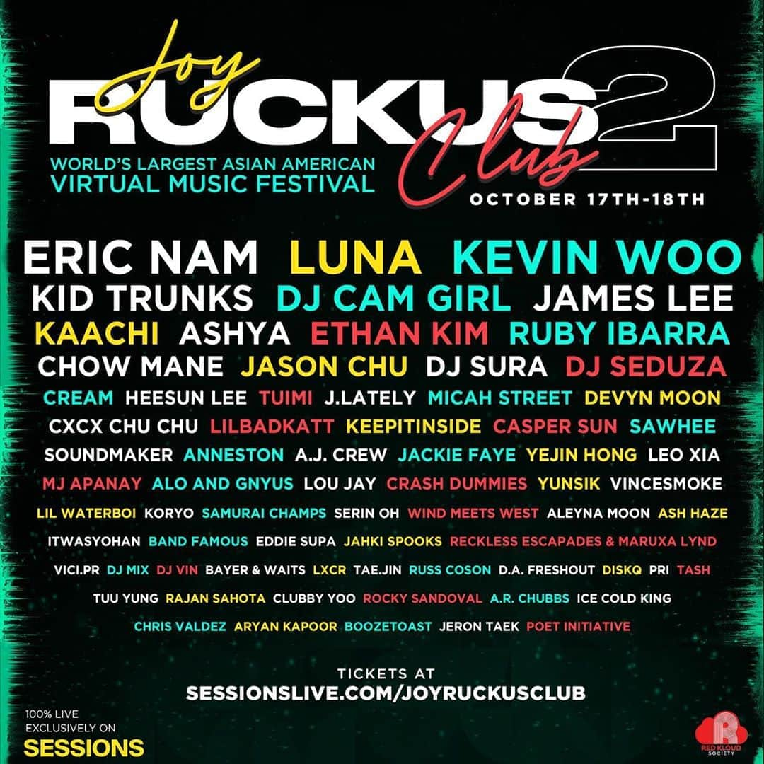 ケビン さんのインスタグラム写真 - (ケビン Instagram)「Hey everyone! I’m excited to announce that I'll be performing live at the biggest Asian American virtual music festival ever! Go to sessionslive.com/joyruckusclub to get your tickets. (Link in Bio)  Taking place from October 17-18 PT exclusively on Sessions. @sessionslive @joyruckusclub   #NowPlaying #livestream #livemusic #asian #asianamerican #sessionslive #concert #virtualconcert #festival #virtualfestival #newmusic #performance #asianhiphop #asianpop #kpop #joyruckusclub #redkloudsociety #asianamericanmovement」9月28日 12時32分 - kevinwoo_official