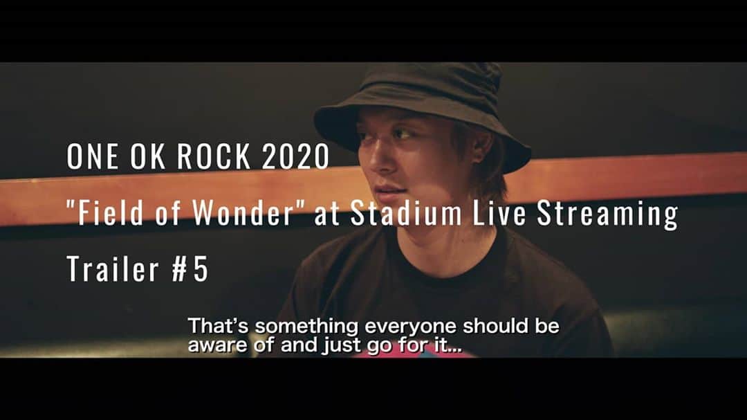 ONE OK ROCKさんのインスタグラム写真 - (ONE OK ROCKInstagram)「Get an insight into Toru’s current state of mind as the band gear up for “Field of Wonder” 2020.  Preview Trailer #5 https://youtu.be/wf4r8tZRhhE  #FIELDOFWONDER #oneokrock」9月28日 12時33分 - oneokrockofficial