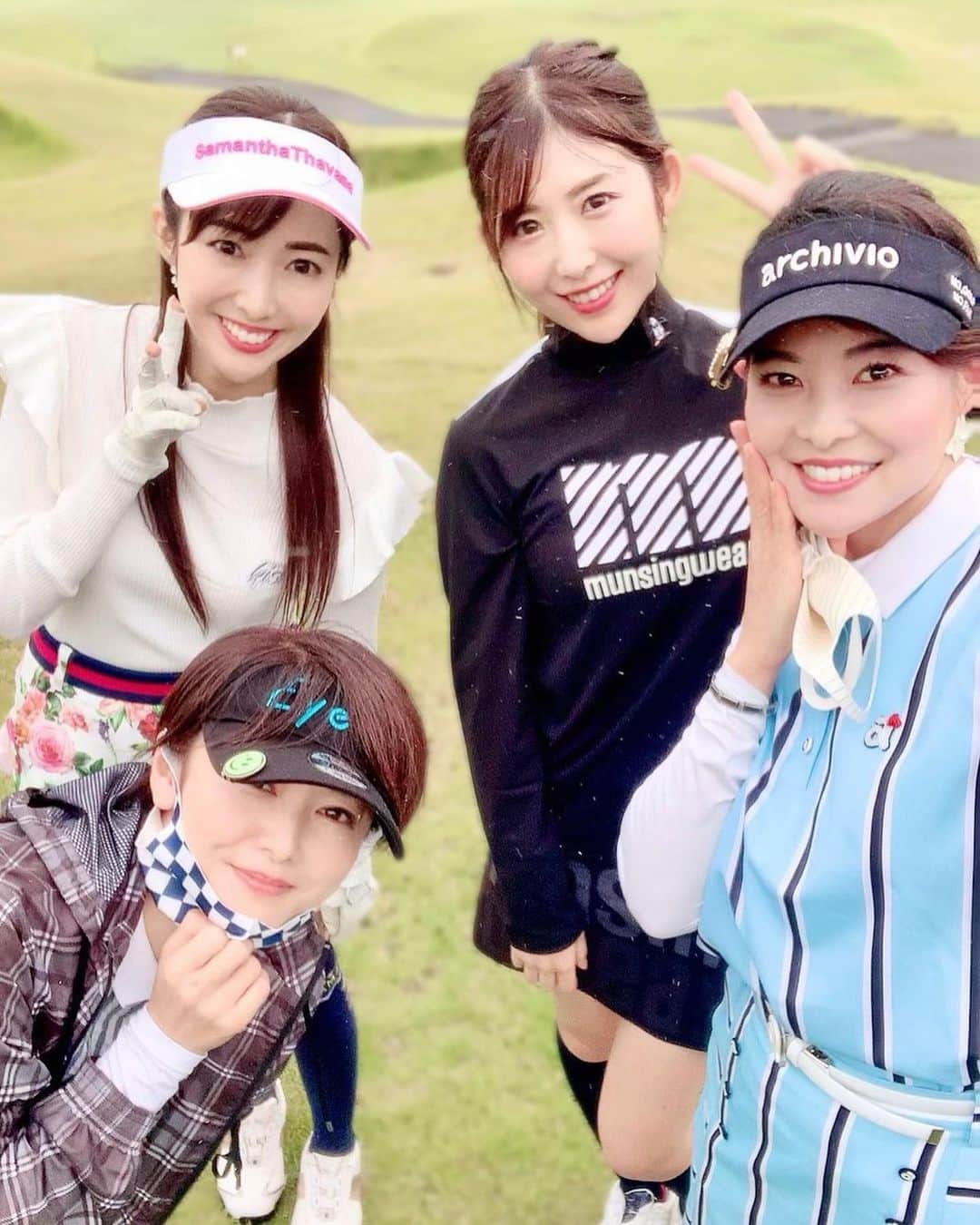 松本あゆ美のインスタグラム：「. 玲奈さんはゴルフ番組📺 愛子さんは玲奈さんの紹介💕 唯ちゃんはゴルフコンペ⛳️ で出会いました。 . 友達の輪が広がるのも、ゴルフの魅力💓 . . #ゴルフ女子 #ゴルフ好きな人と繋がりたい  #高尔夫球 #golfstagram #golfgirl  #気象予報士 #セントフォース #weatherforecast」