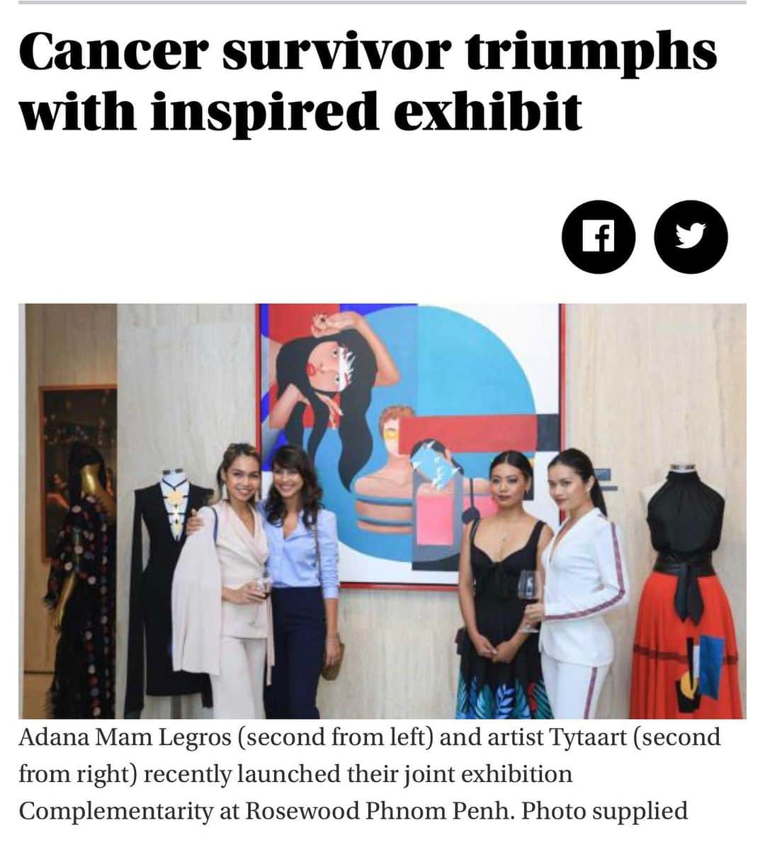 アナリン・マッコードのインスタグラム：「My goddaughter is changing the world with her art! @adana_titi - article via @phnompenhpost」