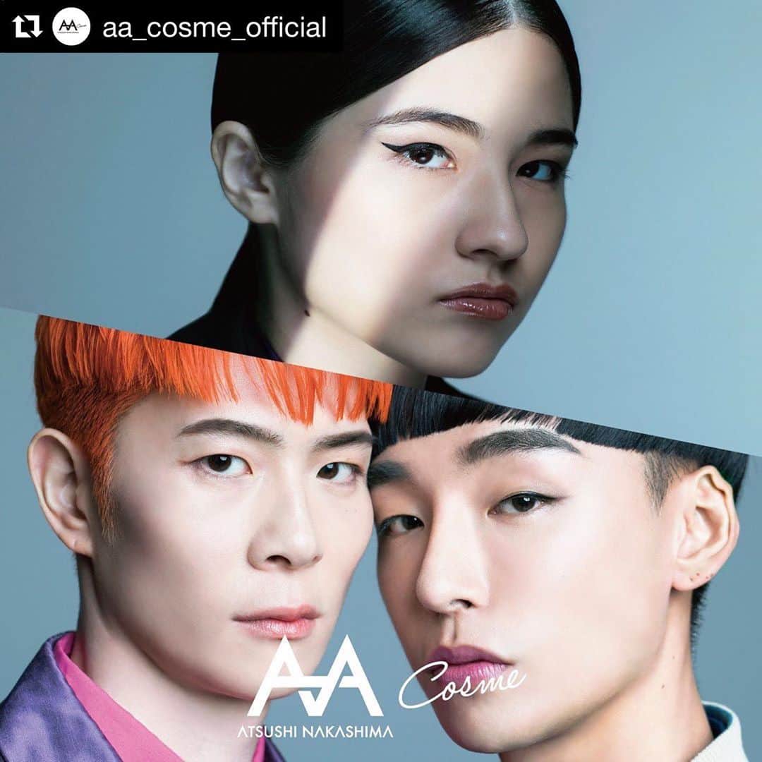 のインスタグラム：「この度、ブランド初となるジェンダーフリービューティーラインをローンチ致します。 #atsushinakashima #アツシナカシマ @aa_cosme_official」