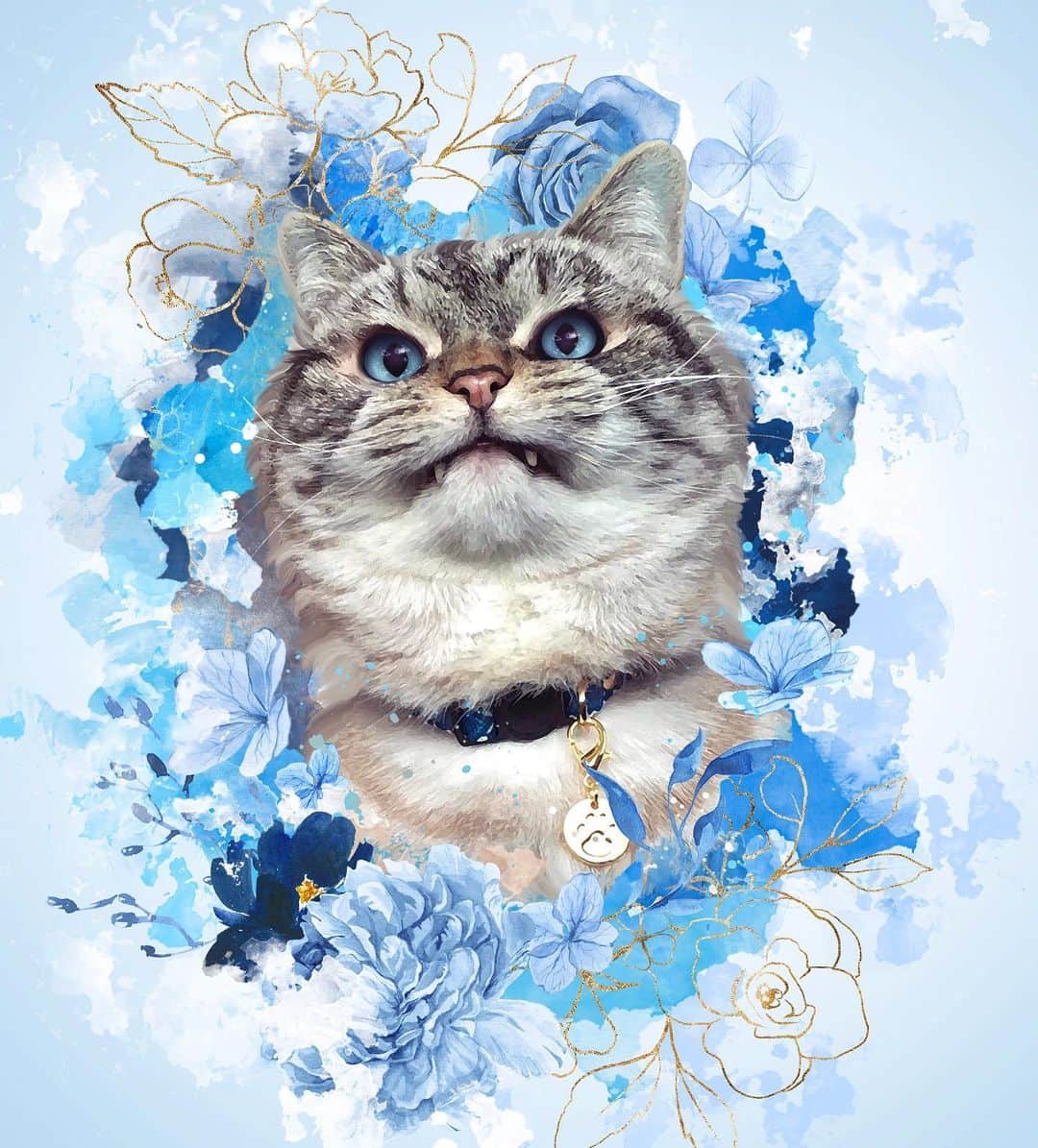 Lokiさんのインスタグラム写真 - (LokiInstagram)「Absolutely stunning art done by @fetching_collies 💙 #art  #artoftheday #artwork  #lokikitteh #cats #cat #kitty #pet #petsofinstagram #petsoninstagram #catsofinstagram #catgram #animals」9月29日 1時34分 - loki_kitteh